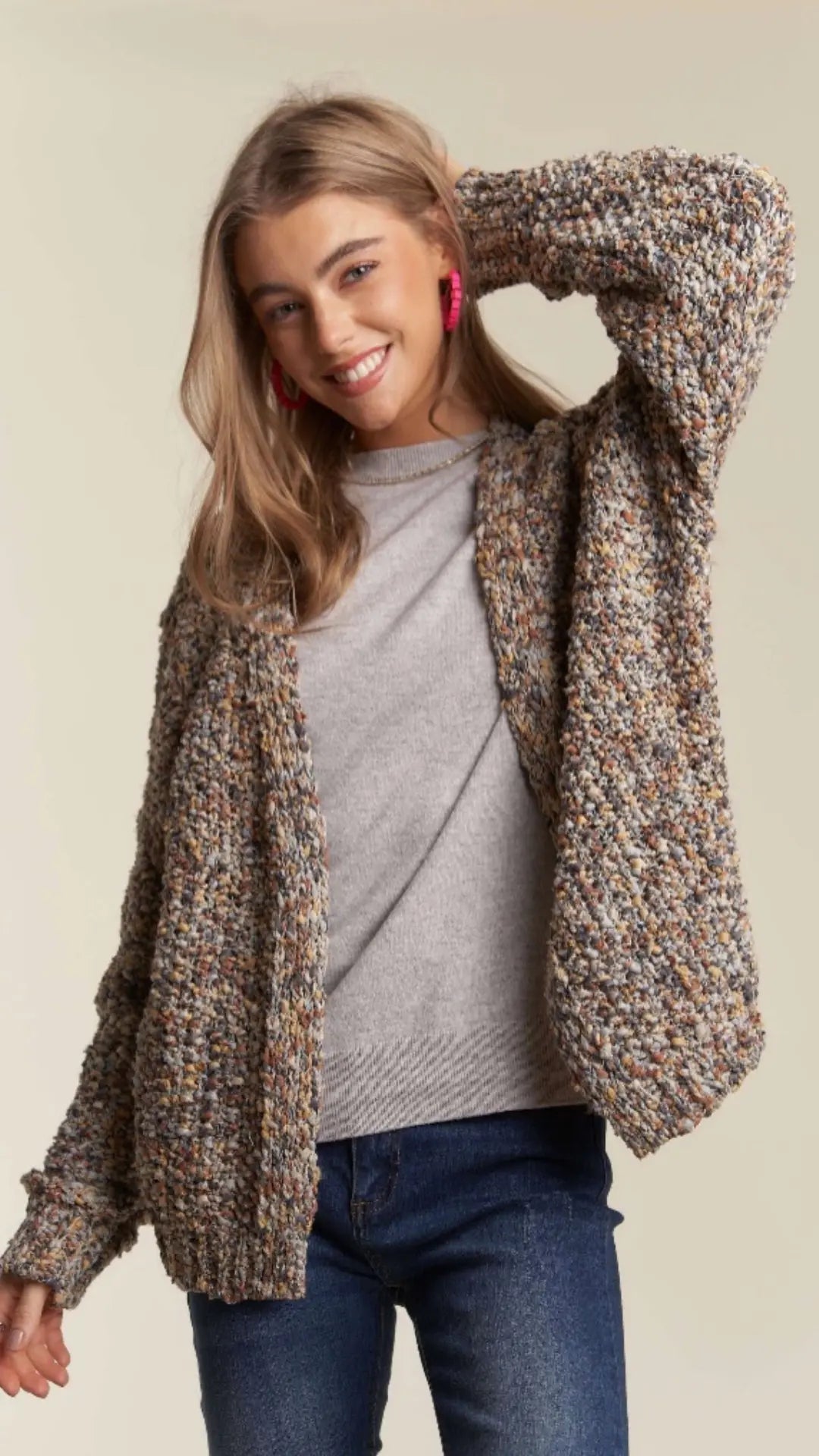 MULTI COLOR SWEATER CARDIGAN - U Pretty Things