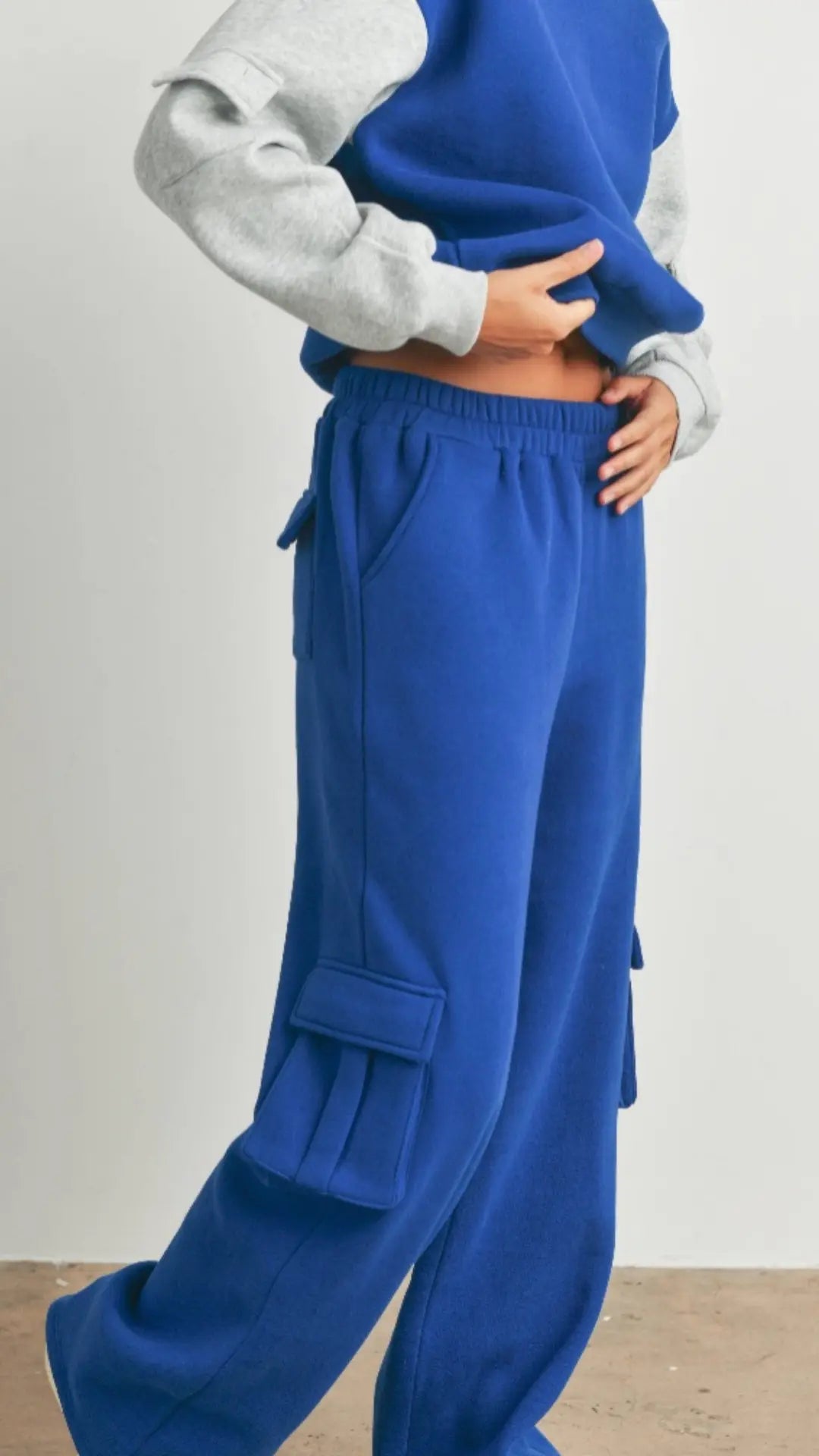 Off - Duty Royal Cargo Sweats - U Pretty Things