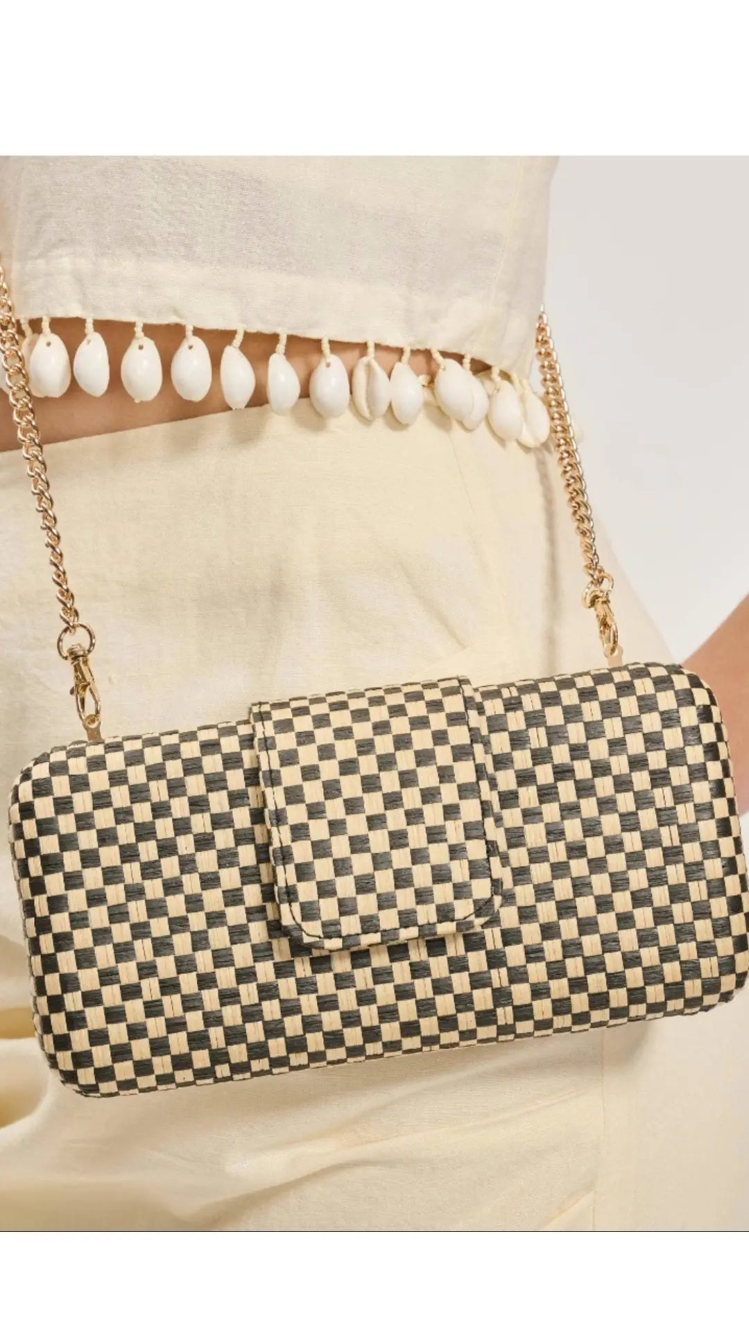 The Checkmate Chain Clutch - U Pretty Things