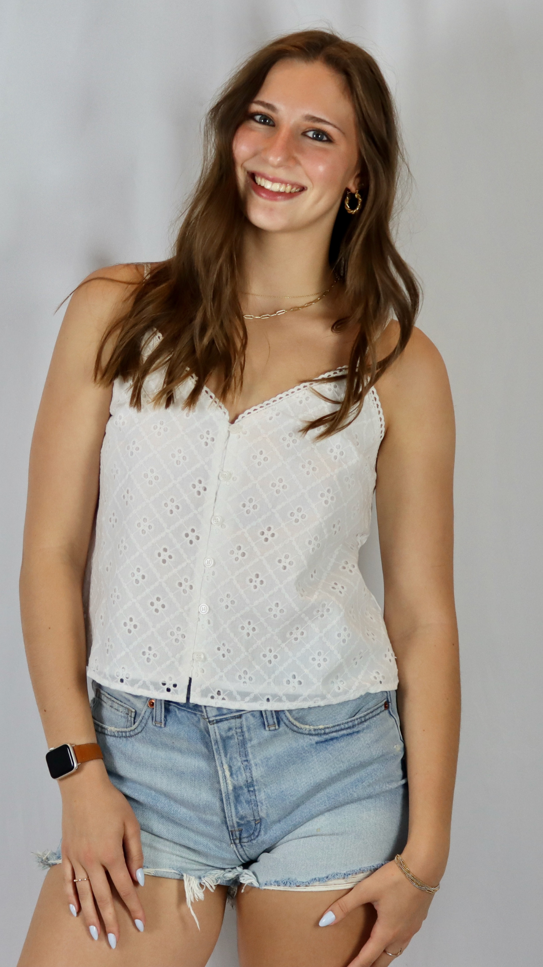 romantic white lace top