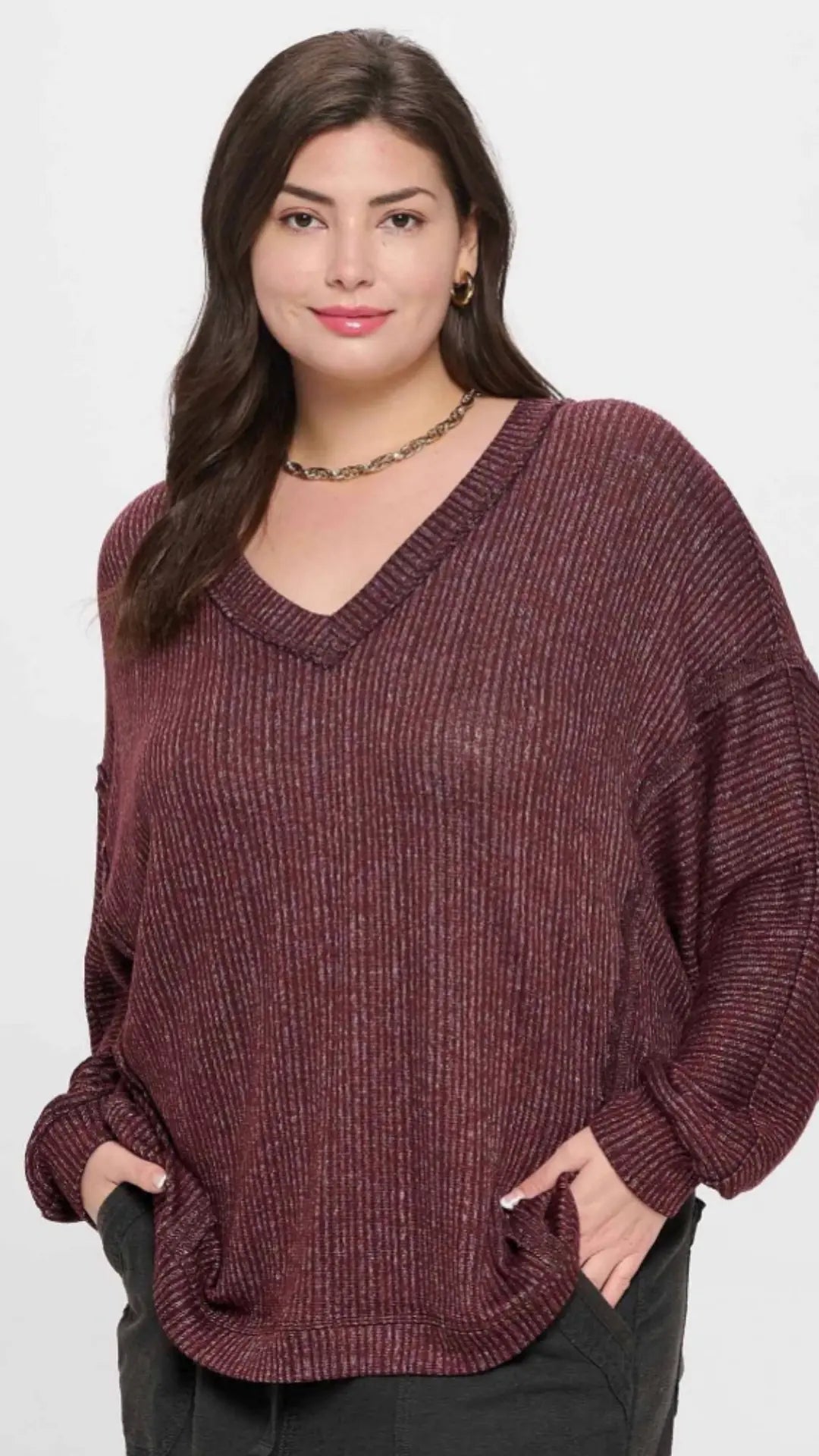 Plum Luxe Knit Top - U Pretty Things