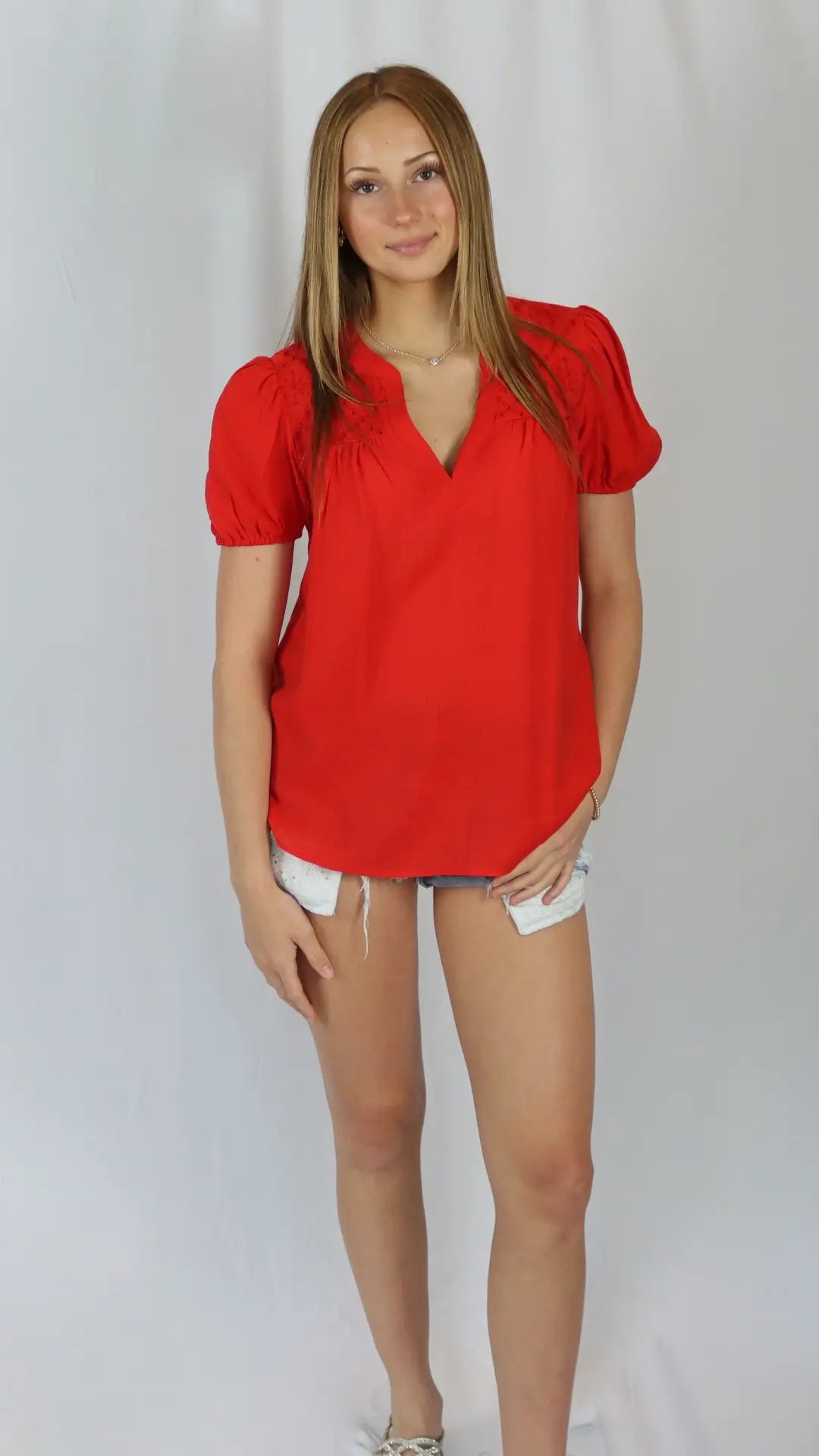 Scarlet Bloom Top - U Pretty Things