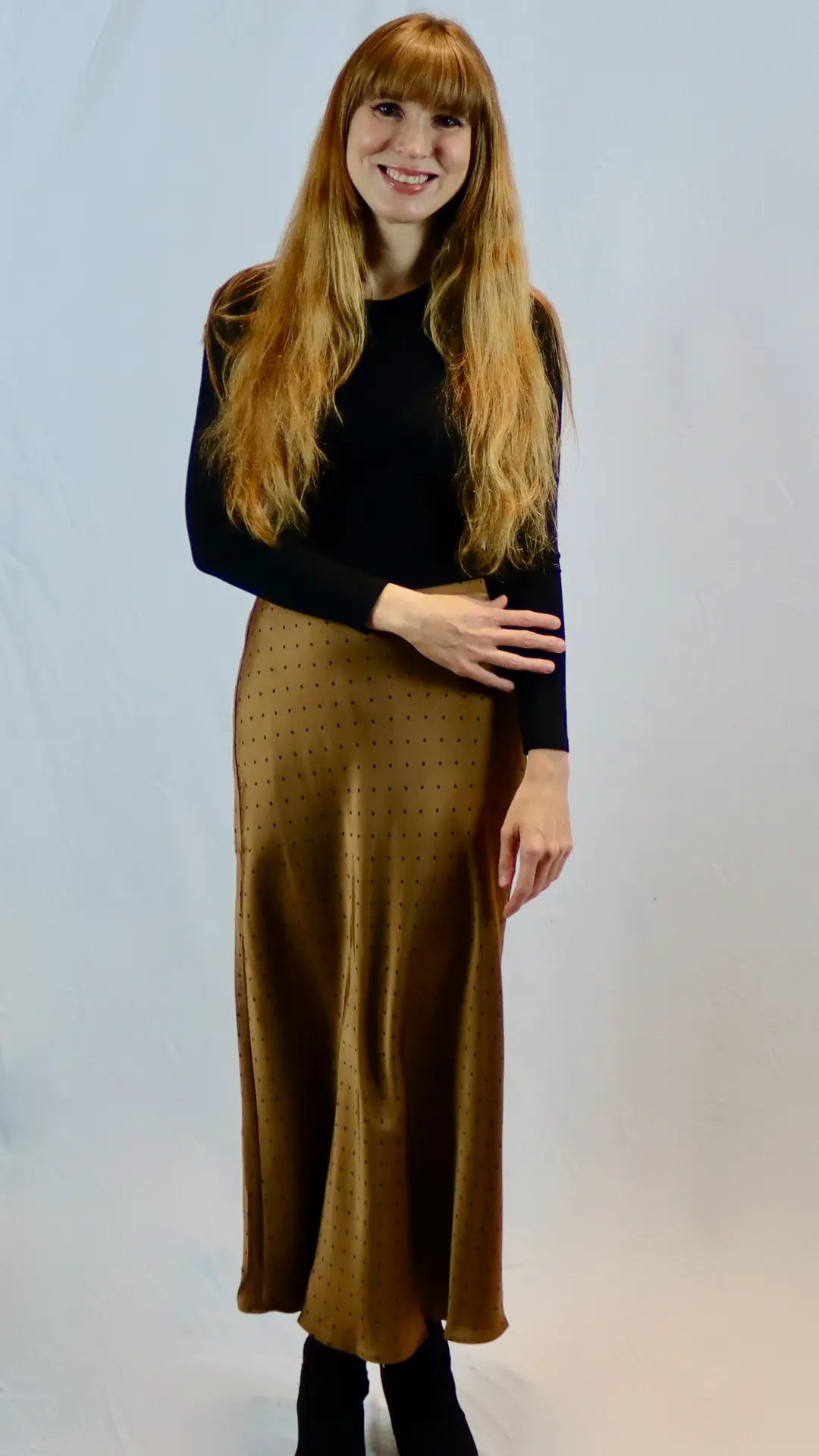 Caramel Dot Midi - U Pretty Things