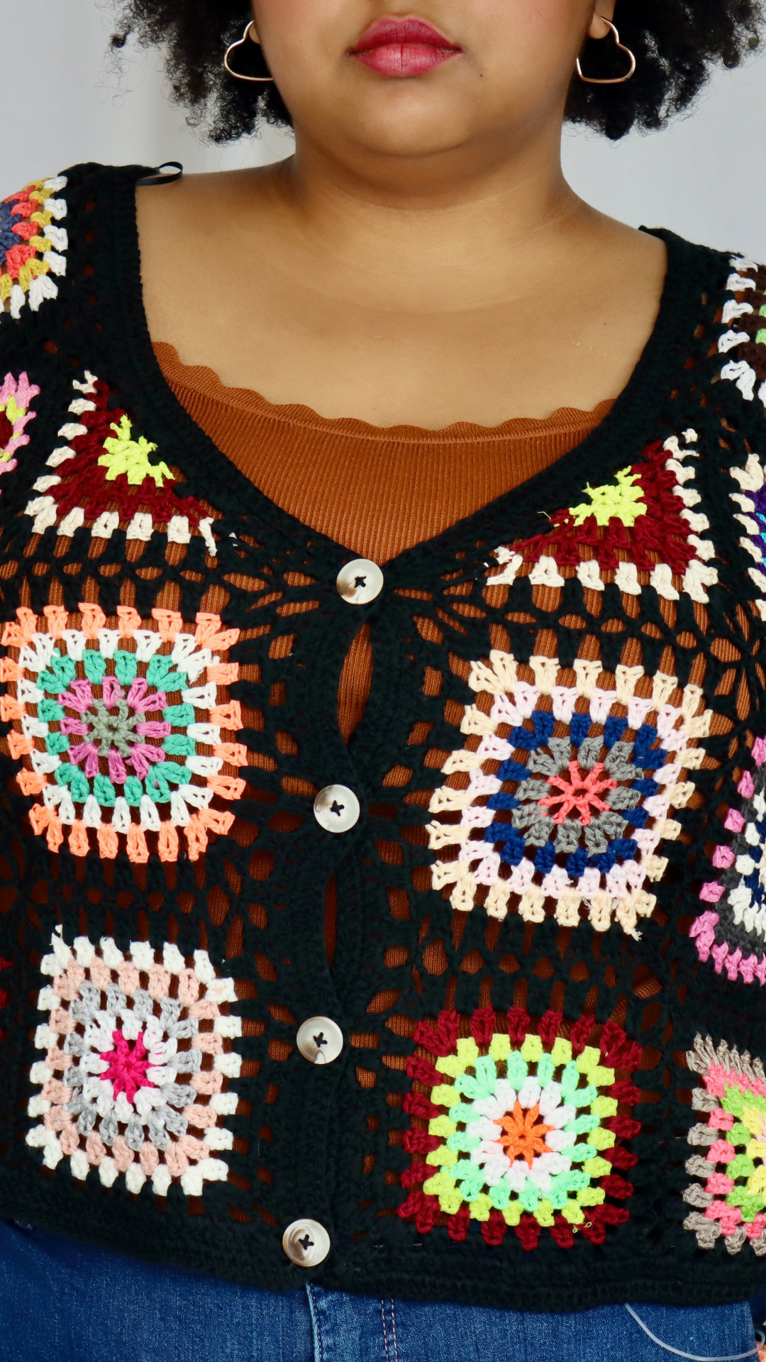 Electric Garden Crochet Cardigan