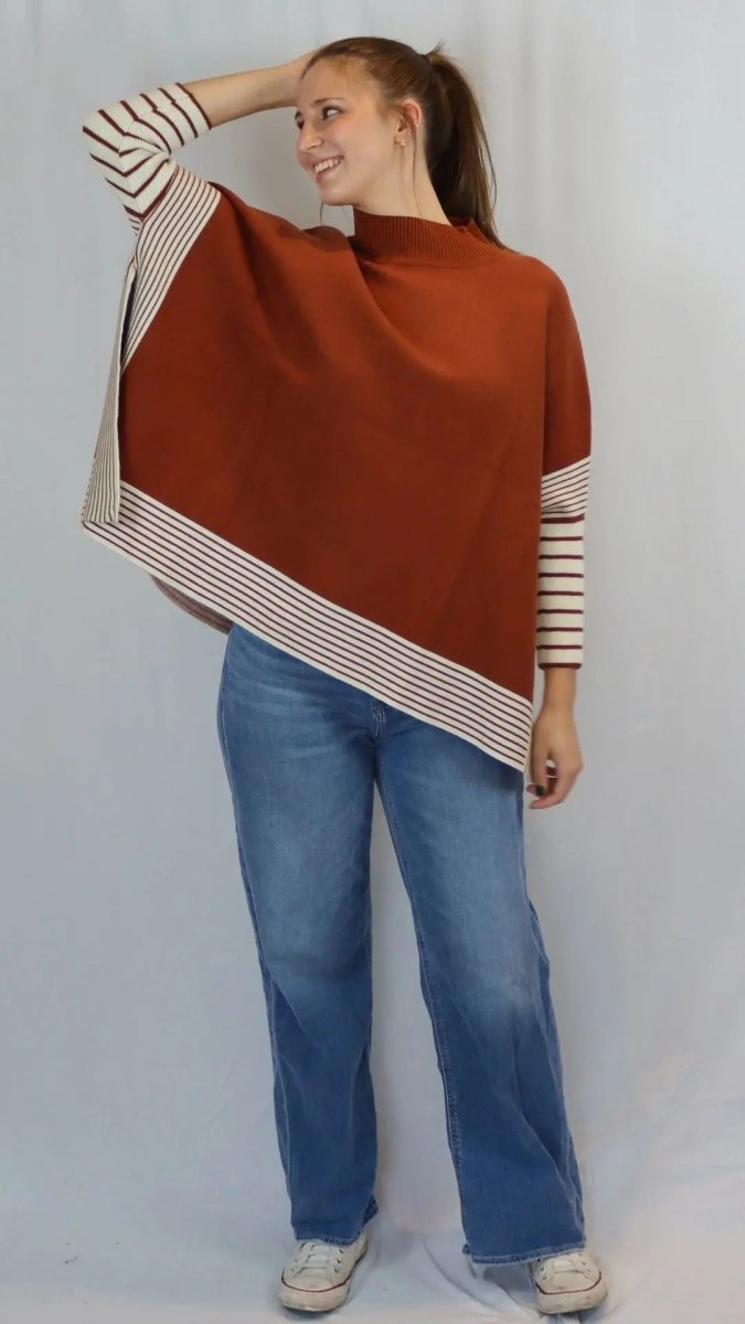 Harvest Stripe Cape - U Pretty Things