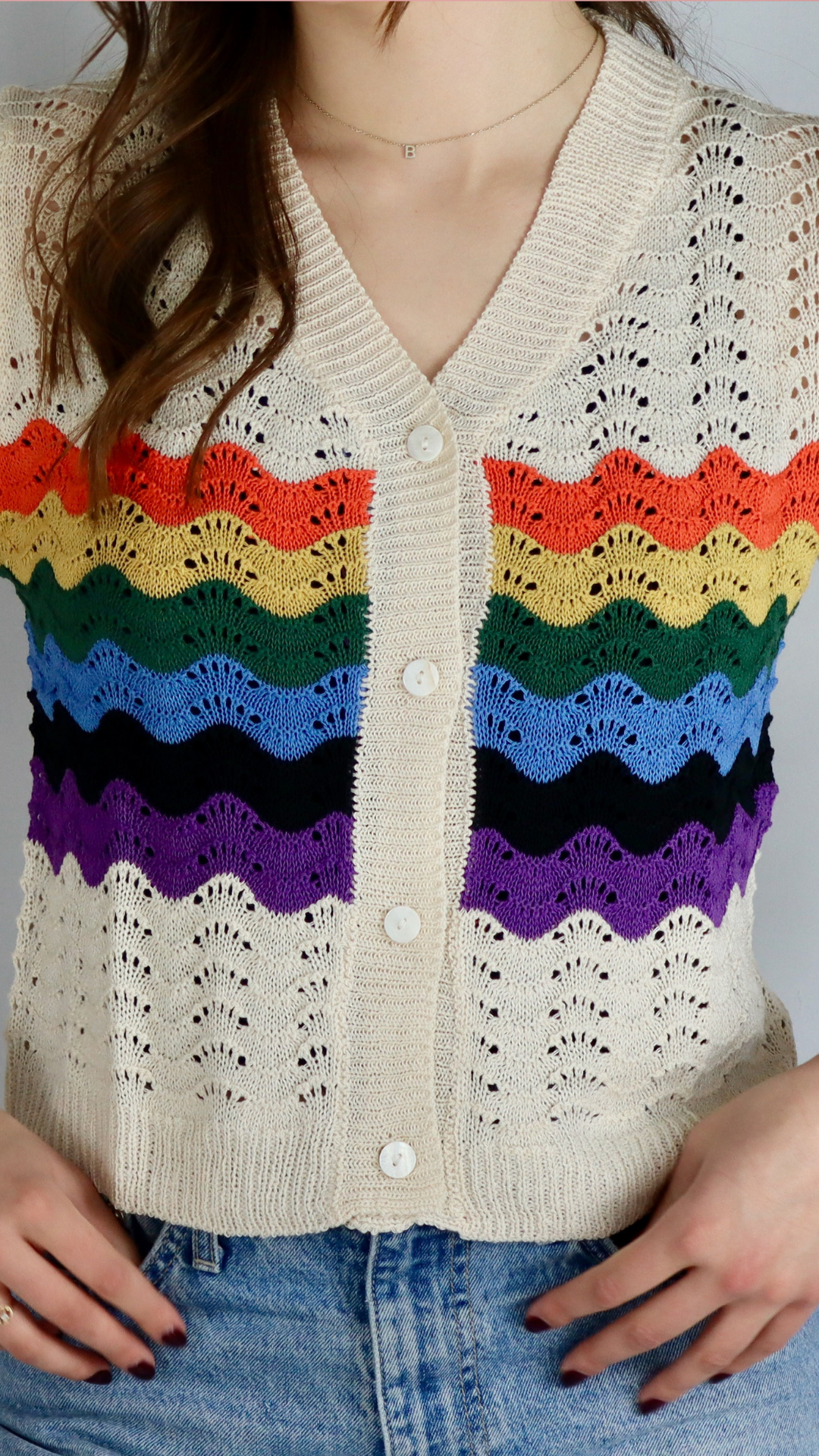 Rainbow Stripe Top