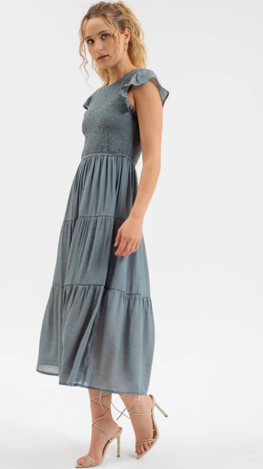 Ocean Breeze Smocked Midi - U Pretty Things