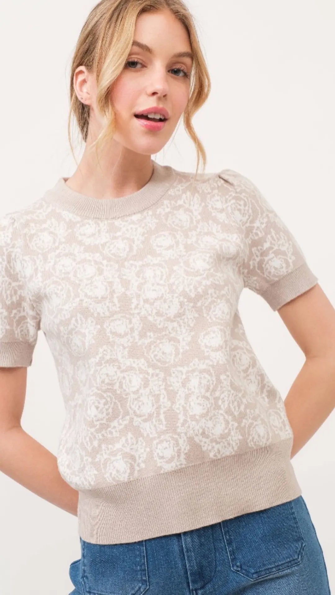 Vintage Bloom Knit Top - U Pretty Things