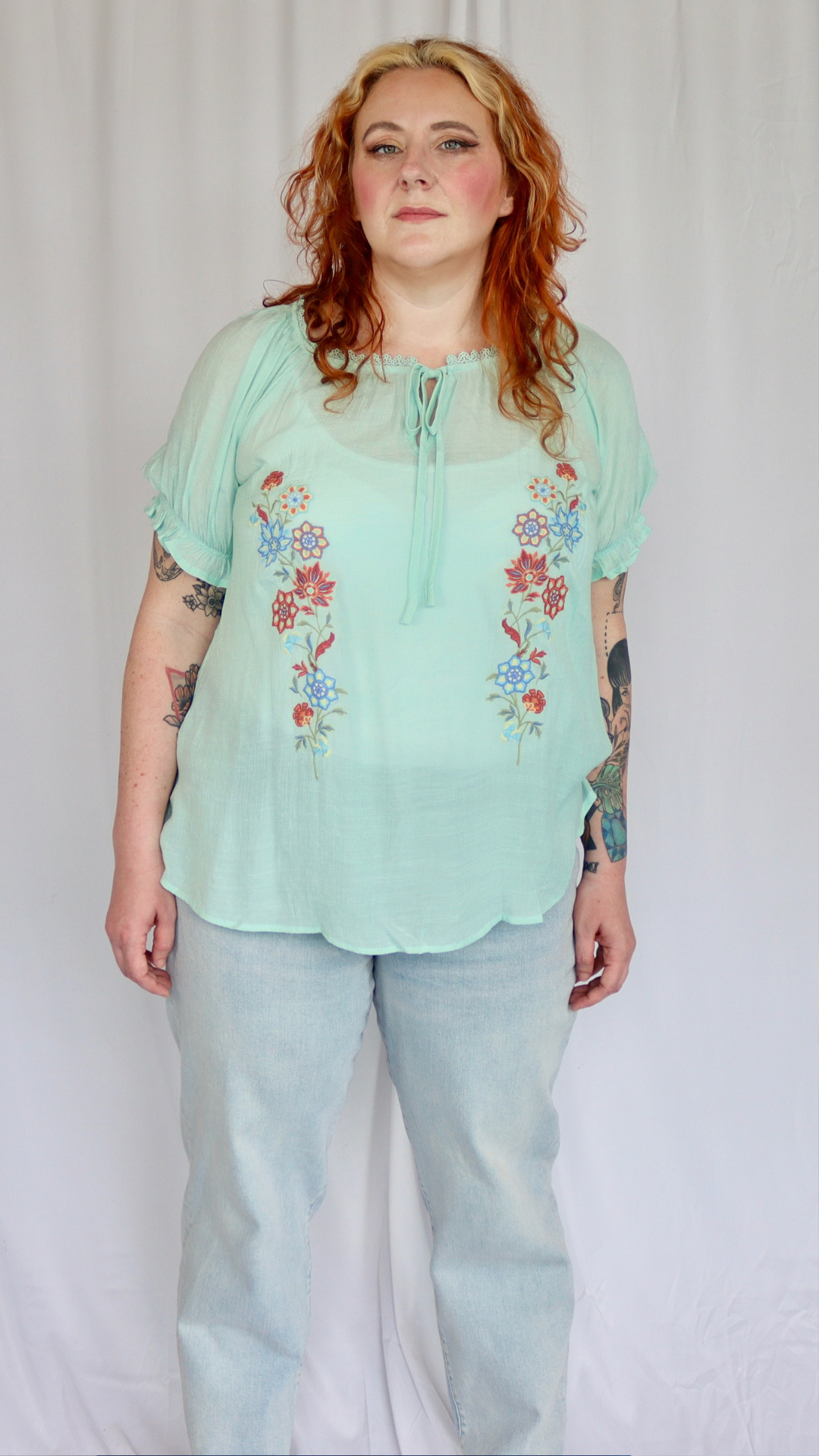 Plus size boho top