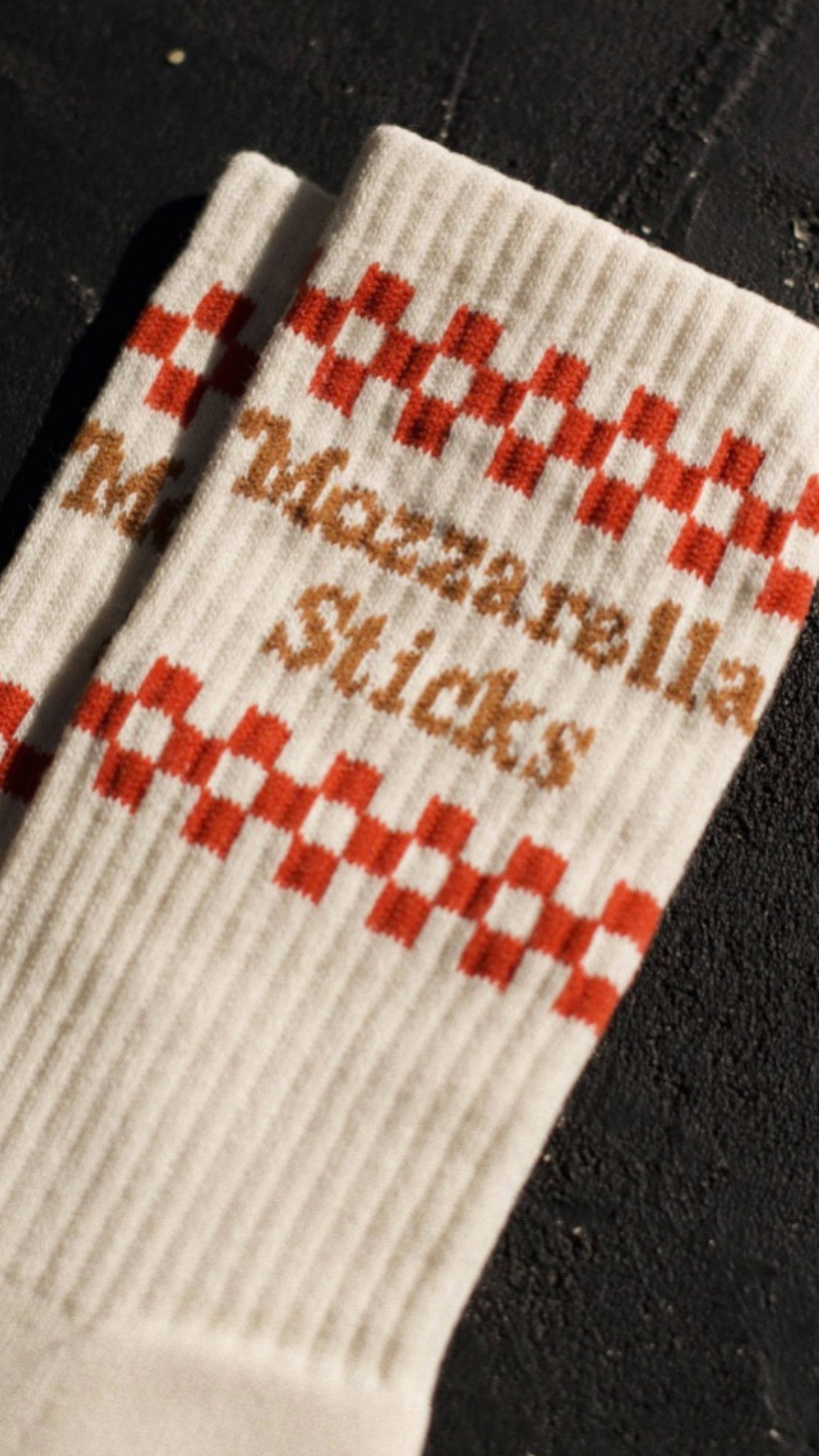 Mozzarella Sticks Crew Socks