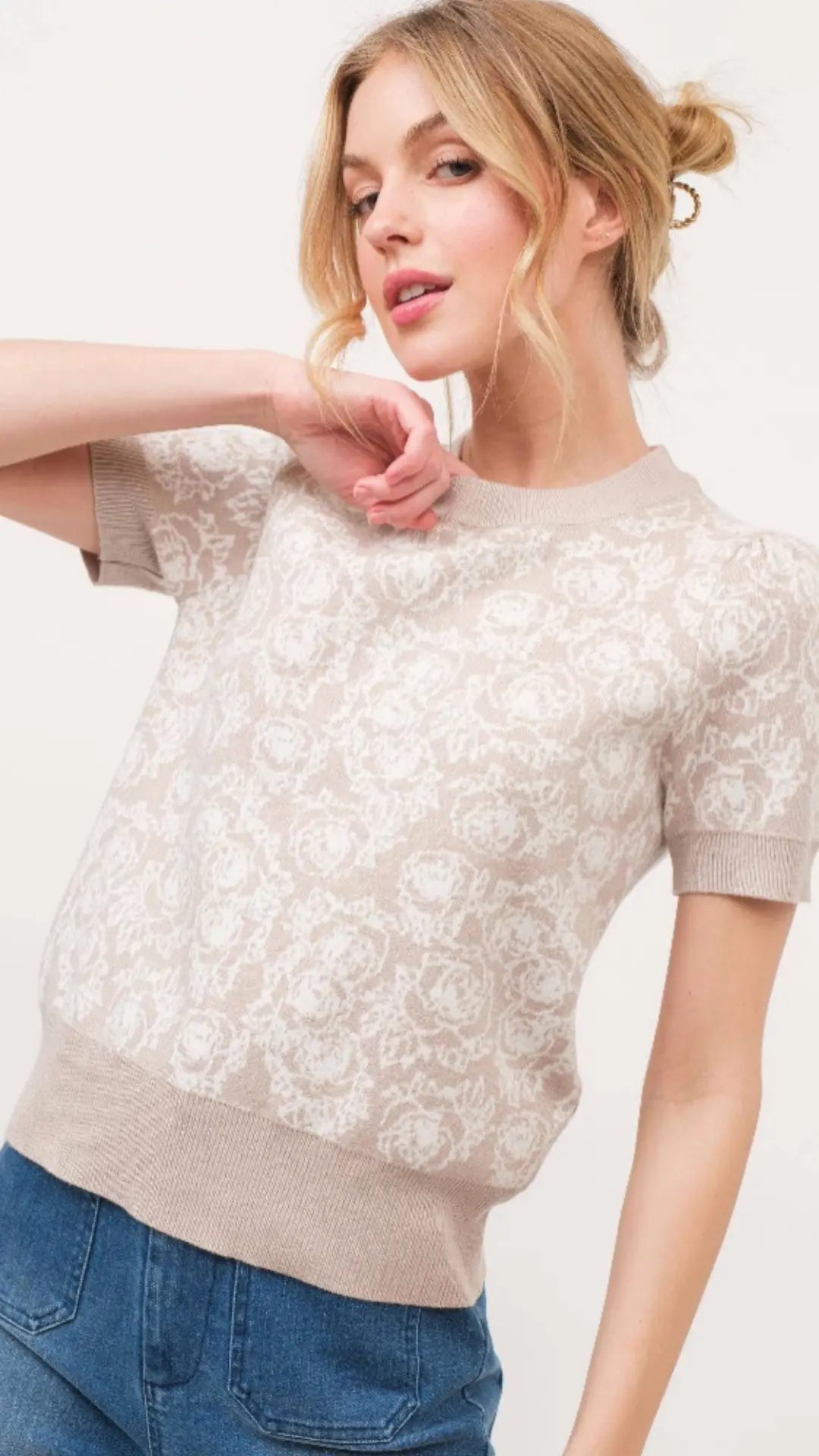 Vintage Bloom Knit Top - U Pretty Things