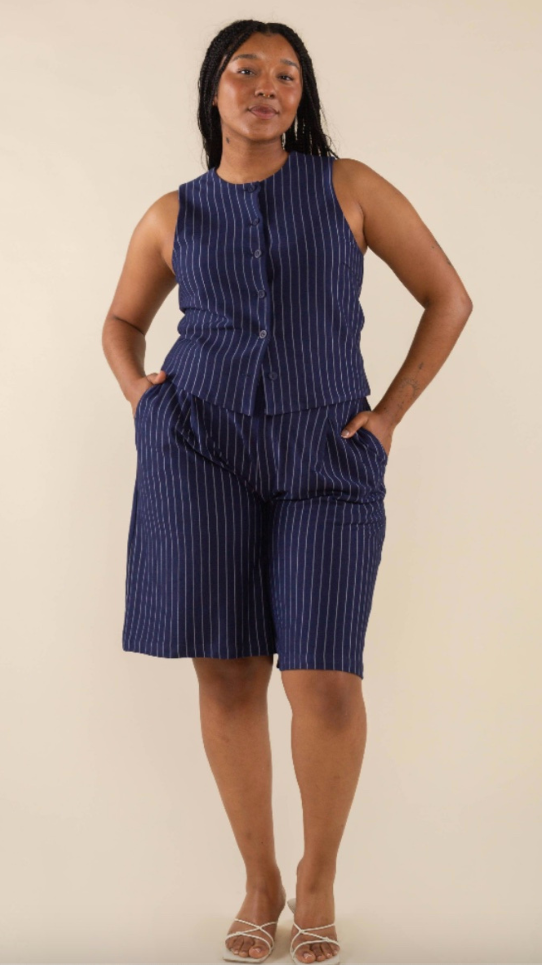 Power Line Pinstripe Vest