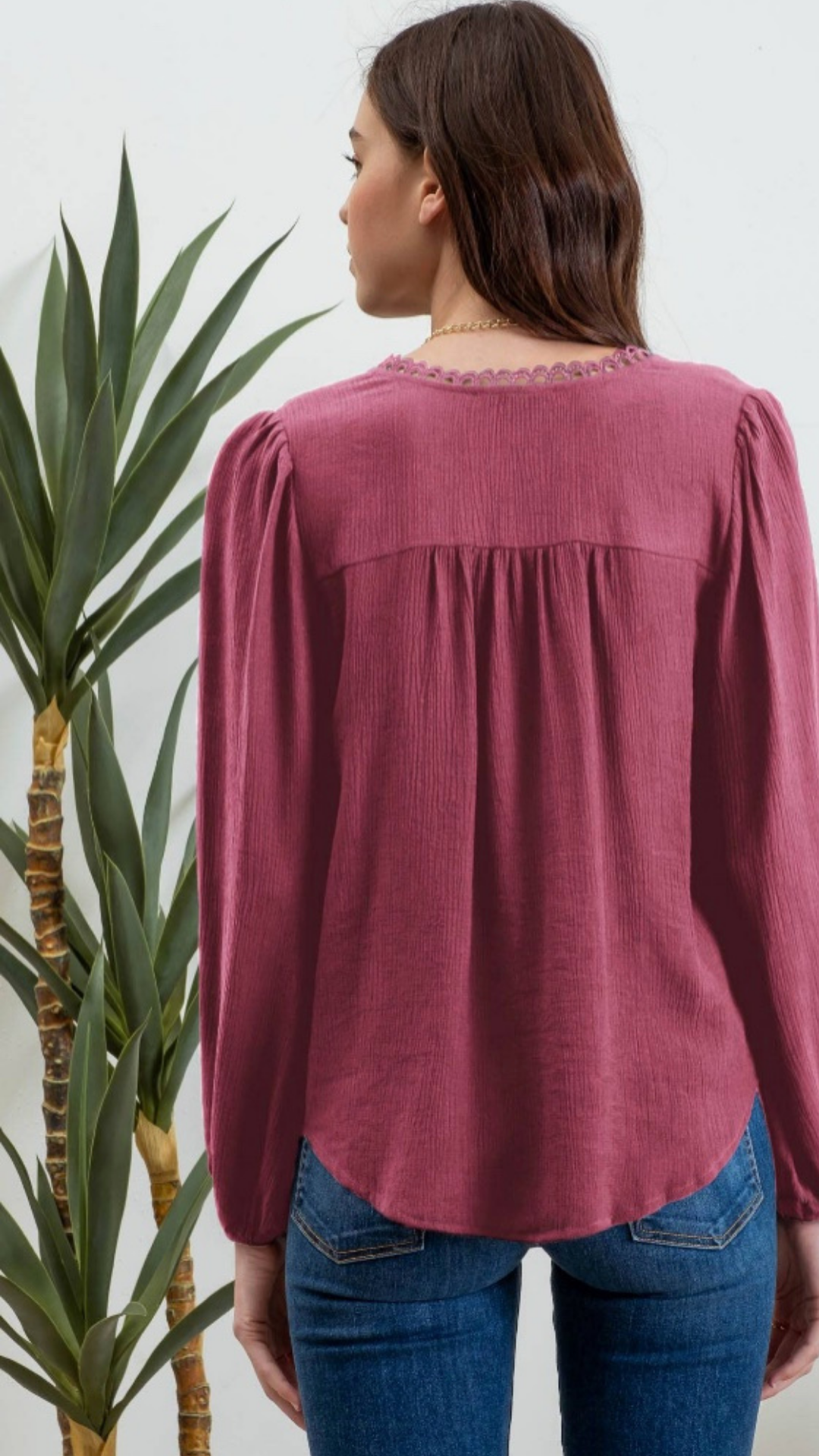 Blush Bloom Eyelet Top