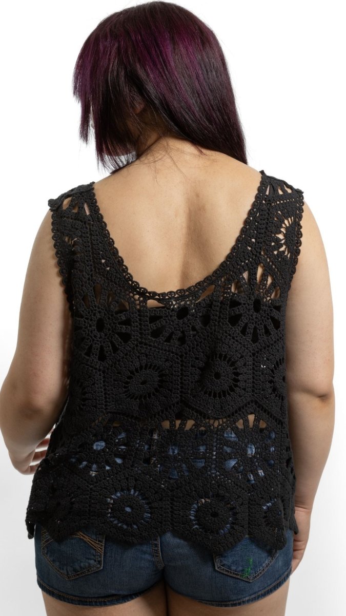 Boho Crochet Scallop Tank - U Pretty Things