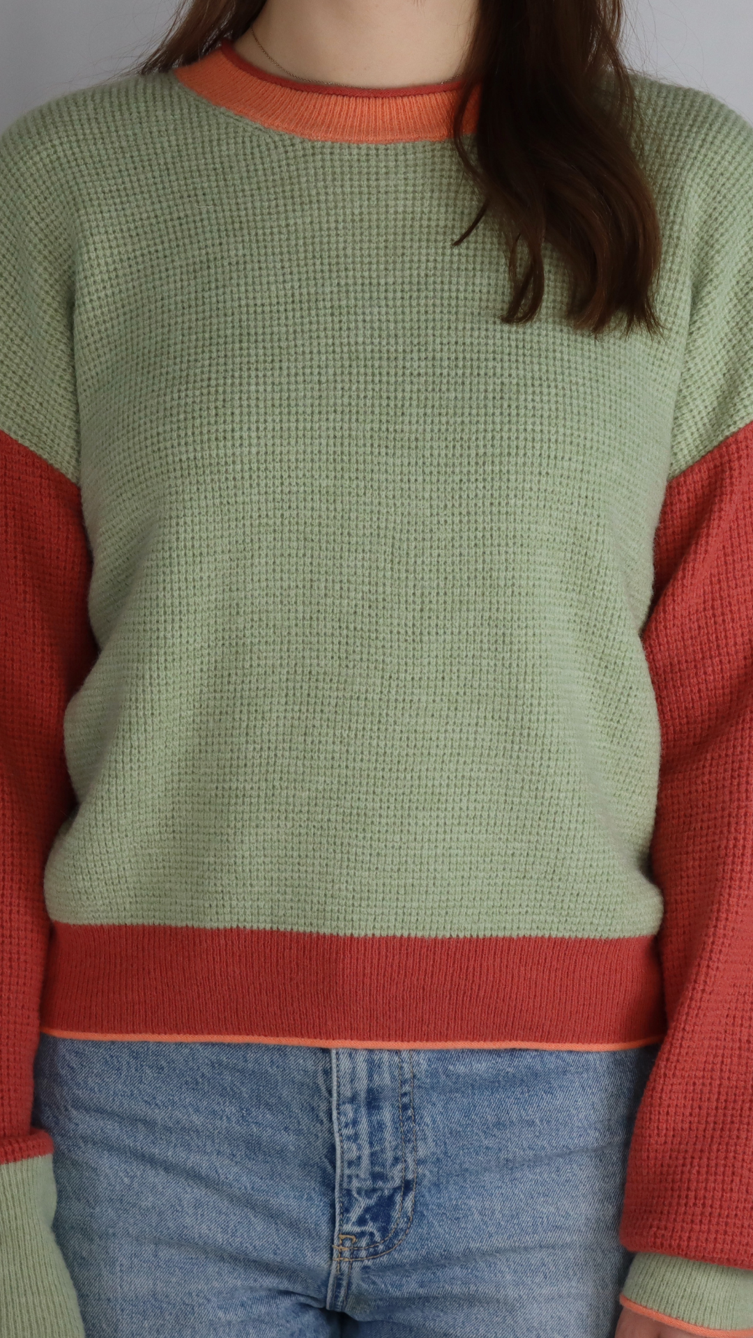 Sunset Melon Knit Sweater