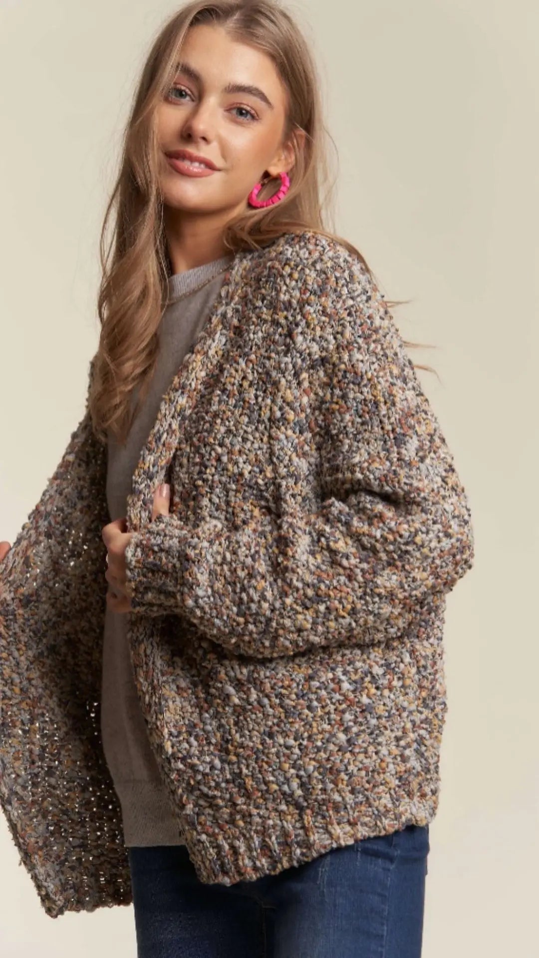 MULTI COLOR SWEATER CARDIGAN - U Pretty Things