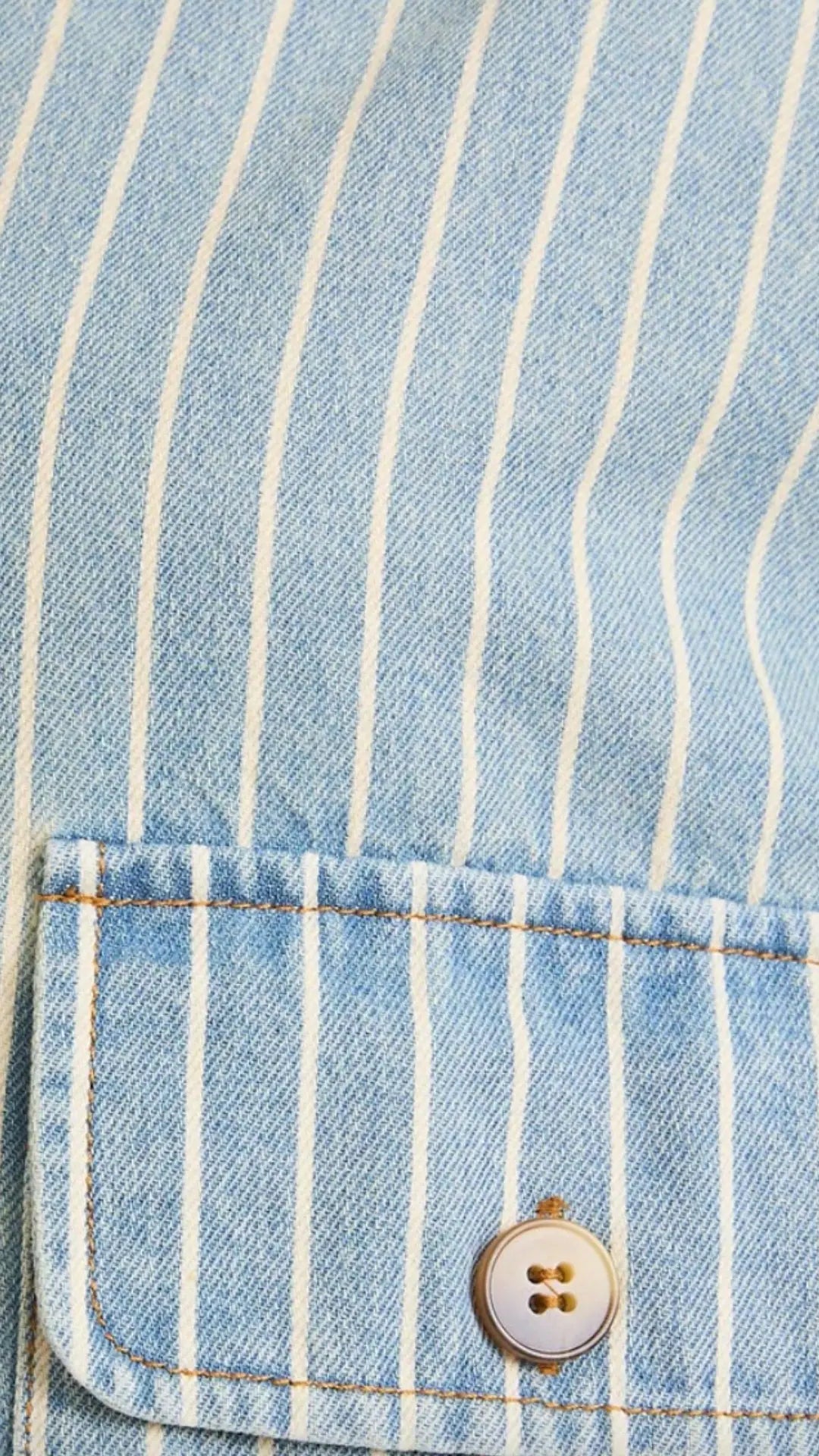 Street Stripes Oversized Denim Shacket - U Pretty Things