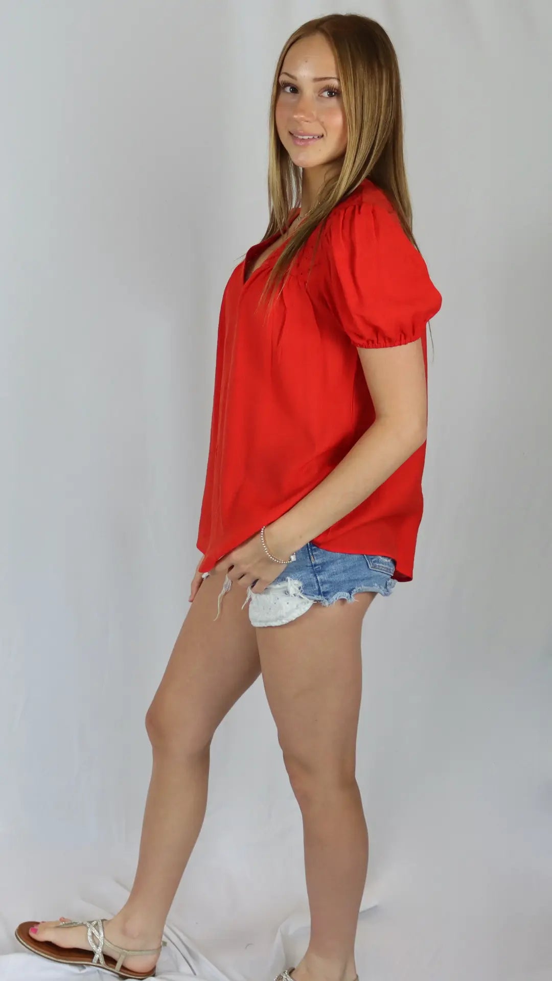 Scarlet Bloom Top - U Pretty Things