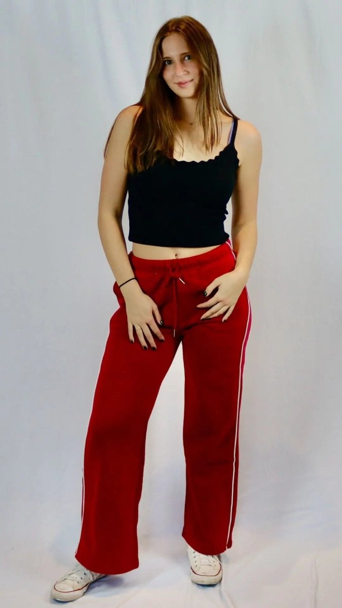 Easy Line Sweatpants - Red - U Pretty Things