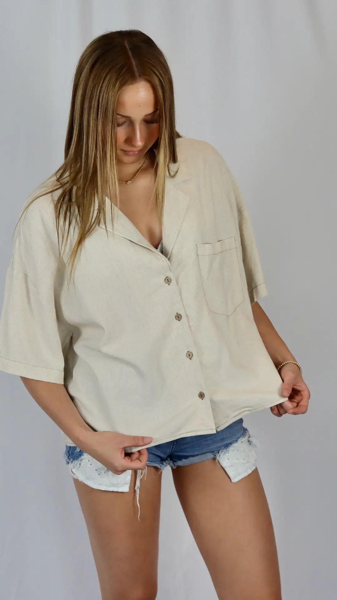 Canvas & Collar Shirt - U Pretty Things