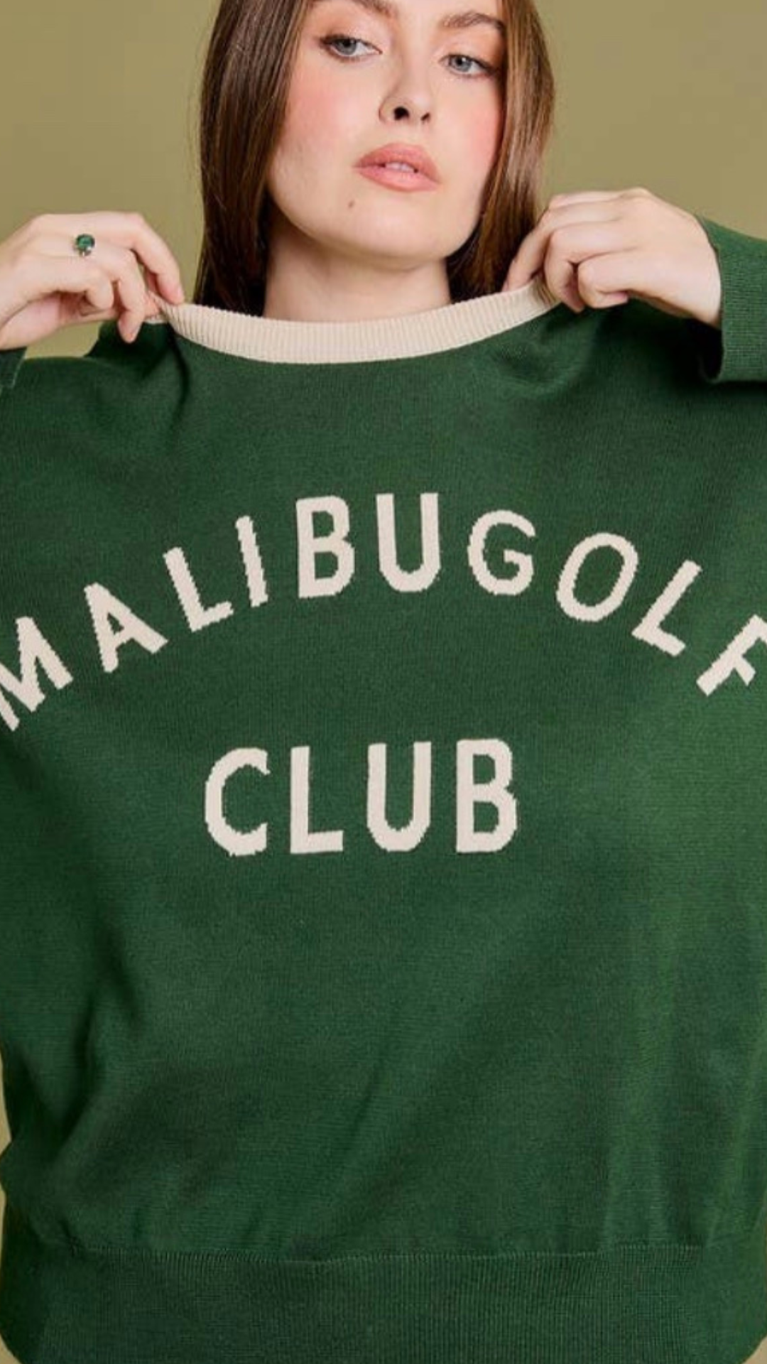 PLUS MALIBU GOLF CLUB SWEATER