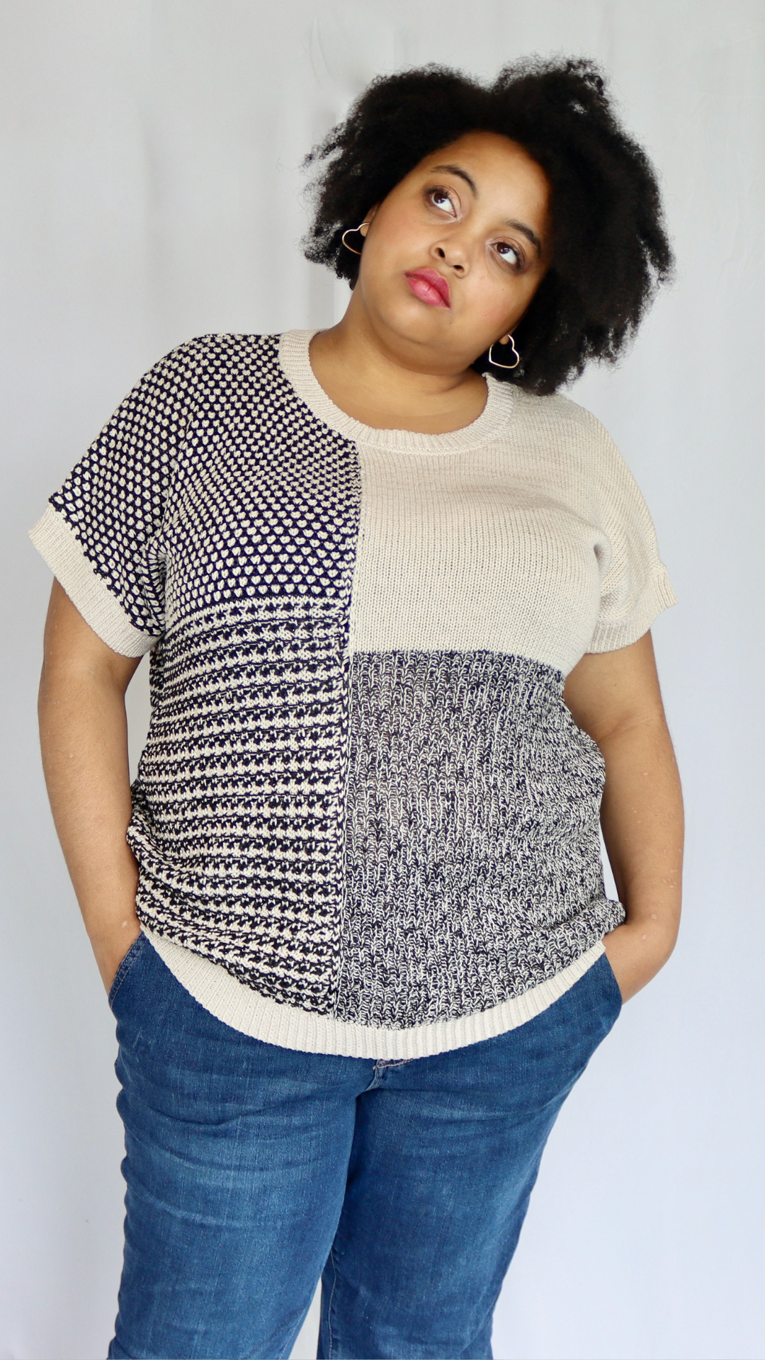 Plus Mixed Signals Knit