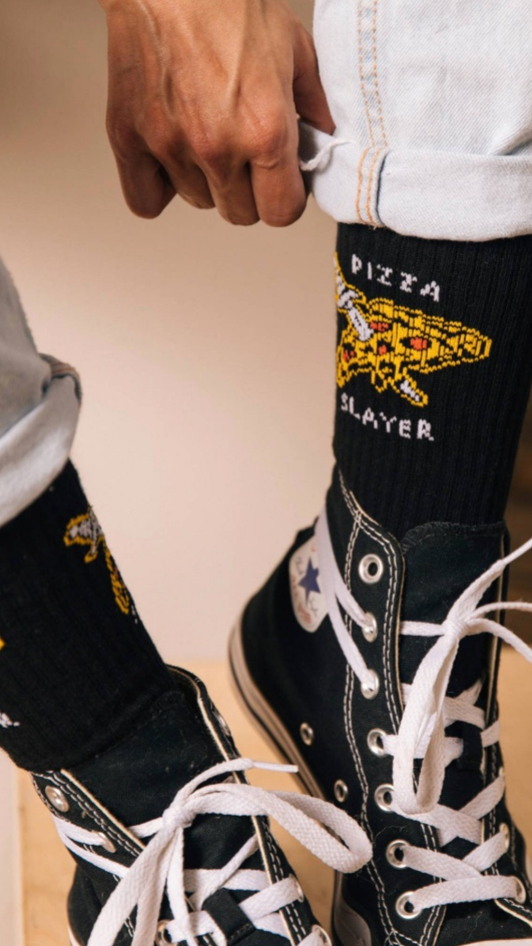 Pizza Slayer Crew Socks