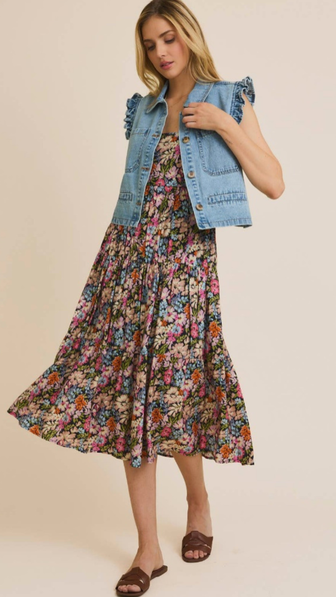 Frill Factor Denim Vest