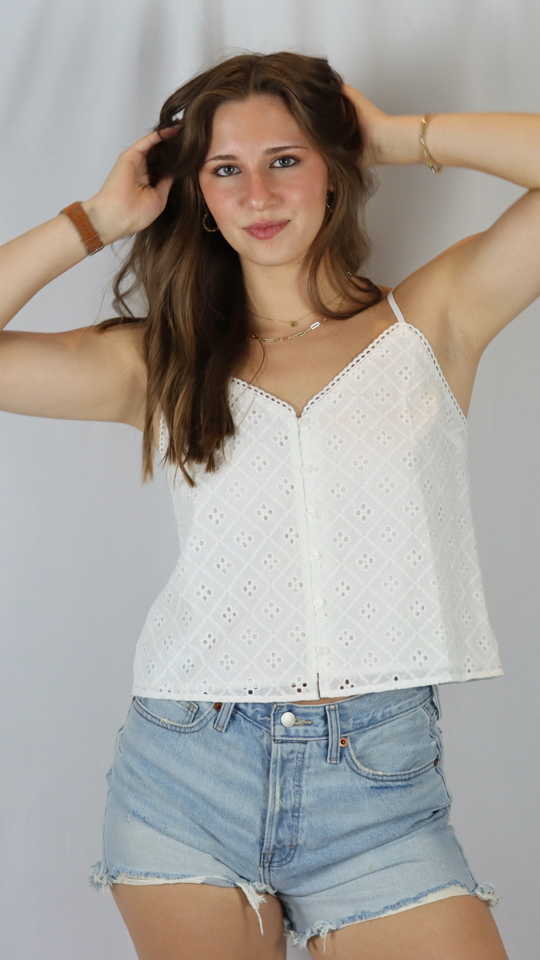 The Sugar Eyelet Cami