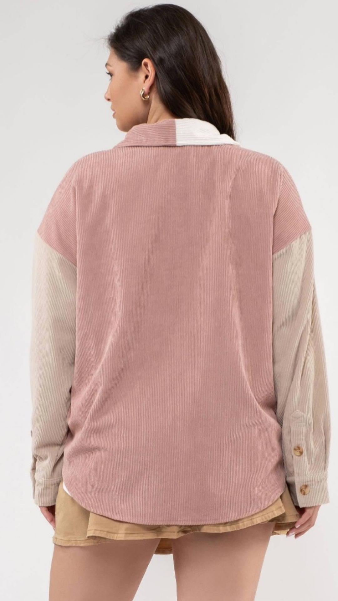 PLUS COLORBLOCK CORDUROY JACKET