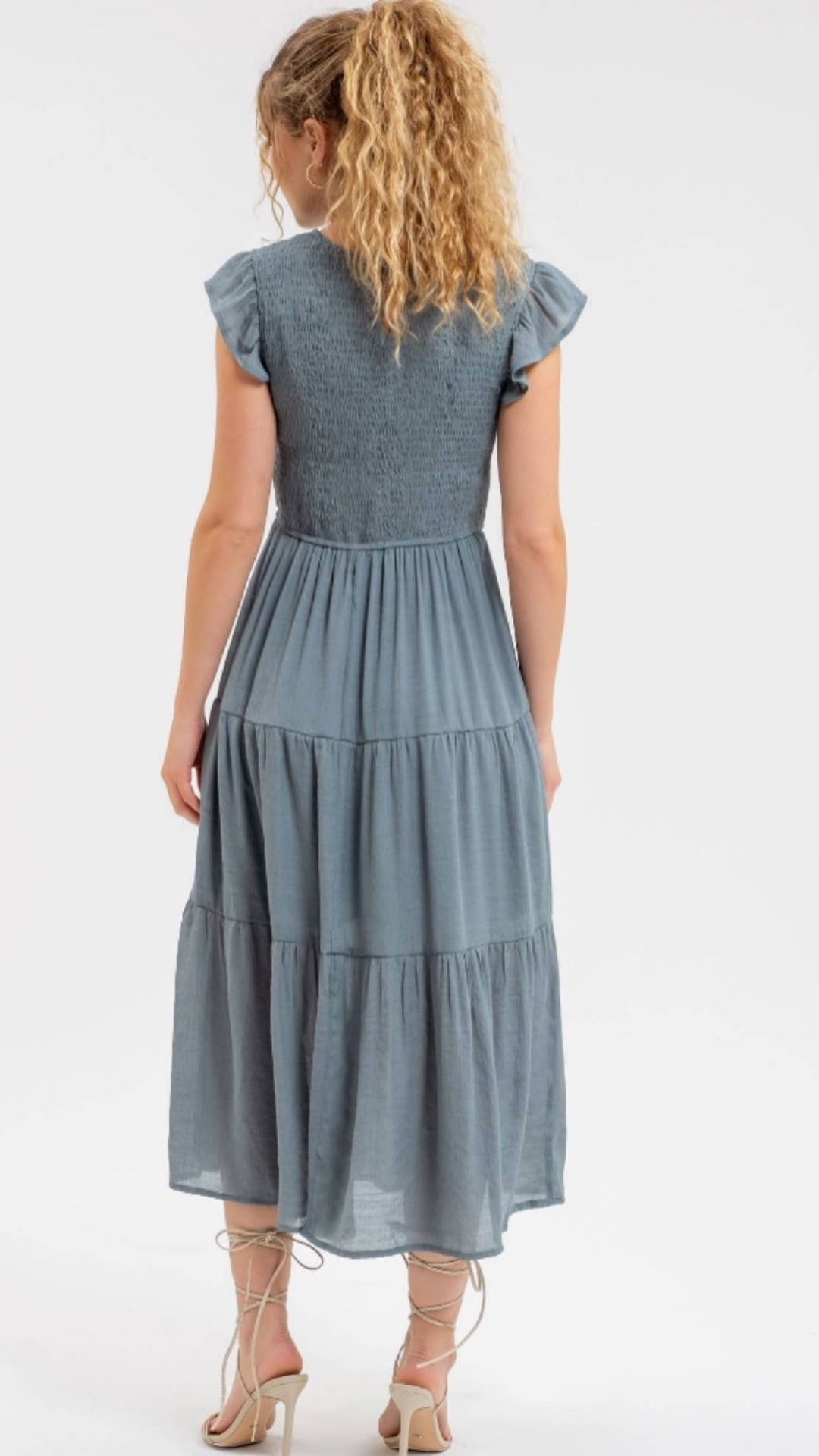 Ocean Breeze Smocked Midi