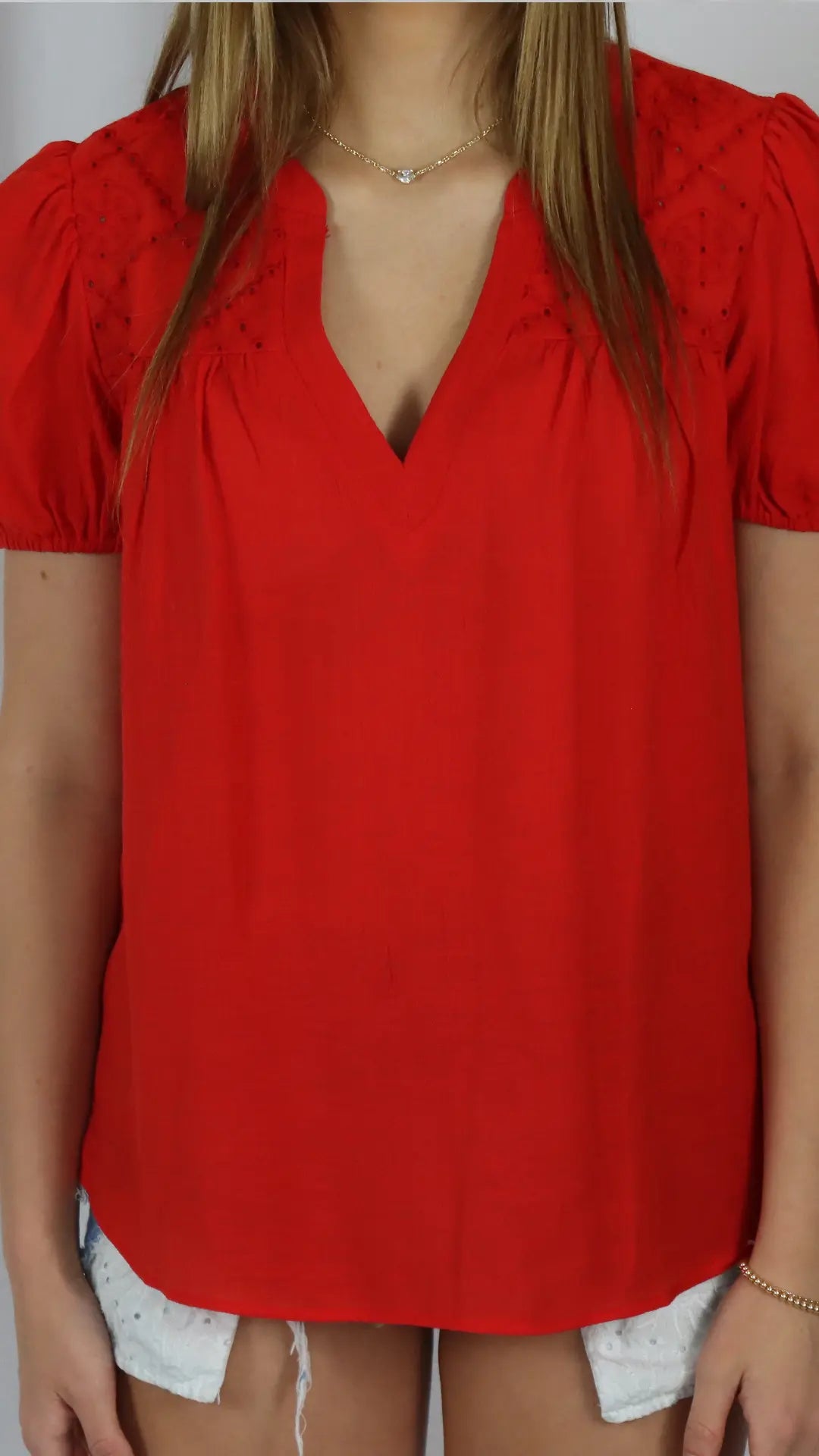 Scarlet Bloom Top - U Pretty Things