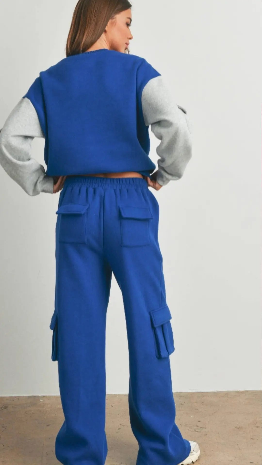 Off - Duty Royal Cargo Sweats - U Pretty Things