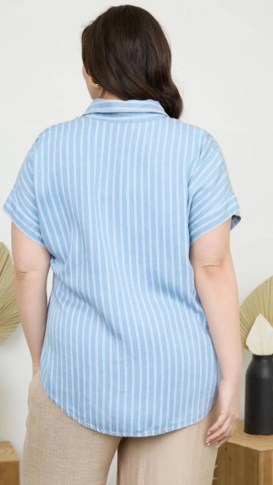 Plus - Easy Breeze Shirt Blu Pepper