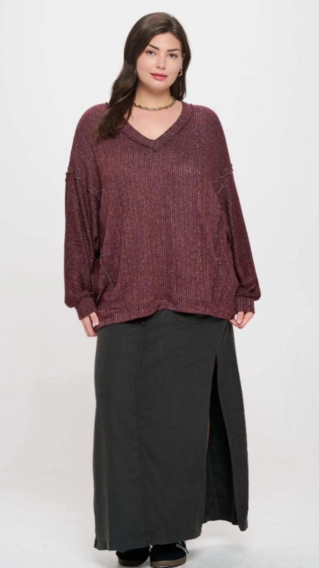 Plum Luxe Knit Top - U Pretty Things