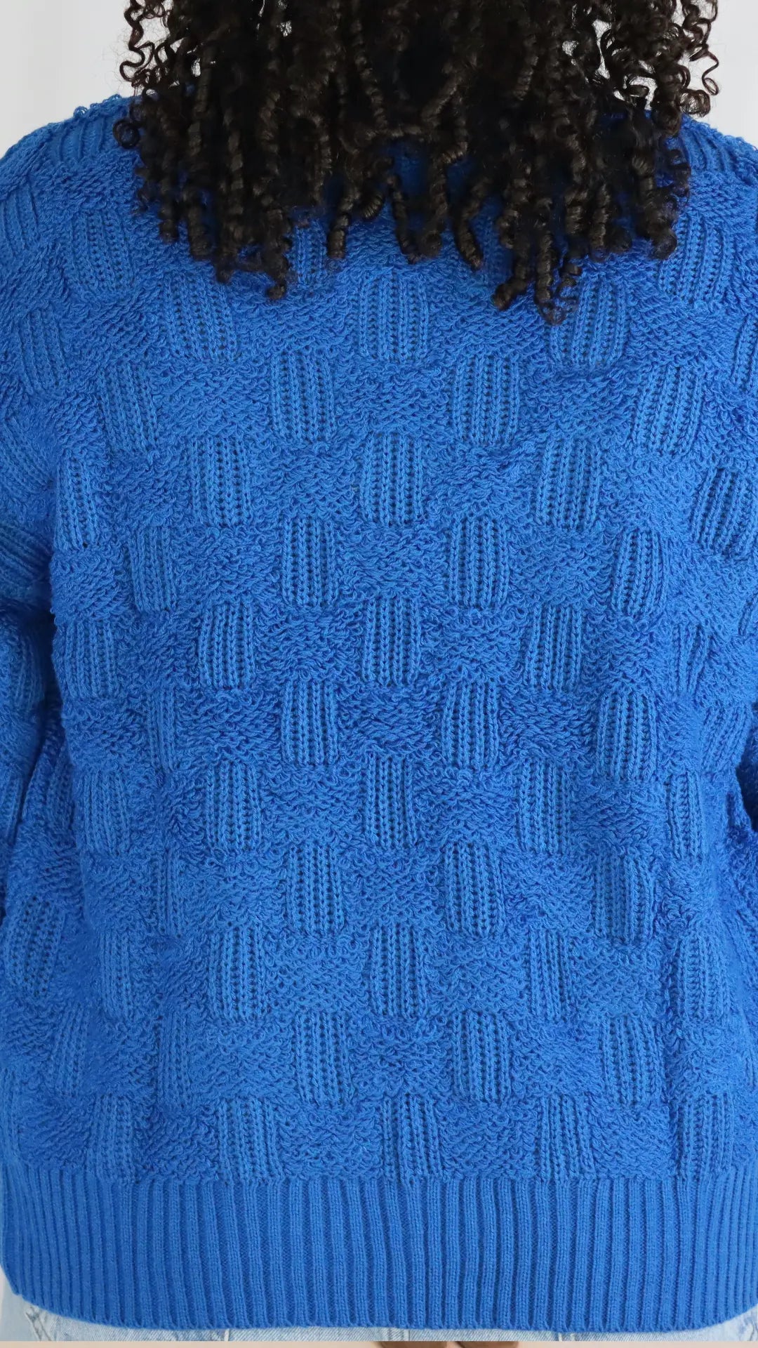 Cloud Check Knit Cardigan - U Pretty Things