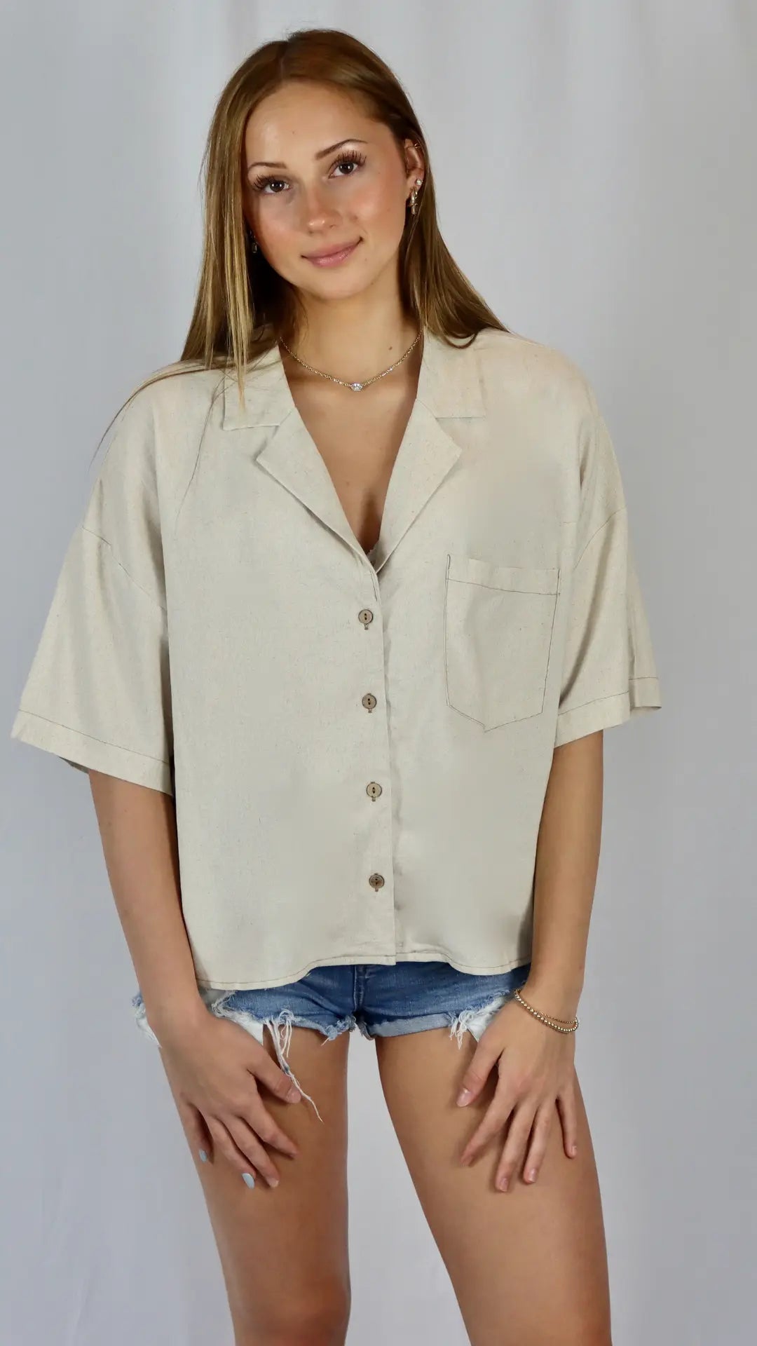 Canvas & Collar Shirt - U Pretty Things