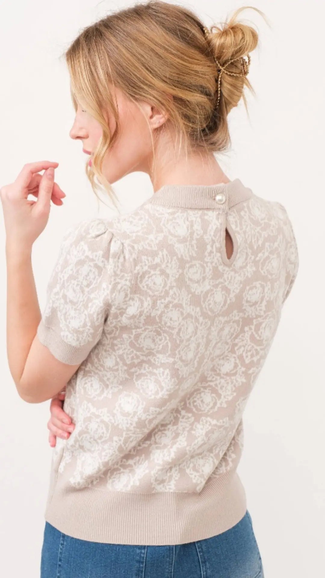 Vintage Bloom Knit Top - U Pretty Things