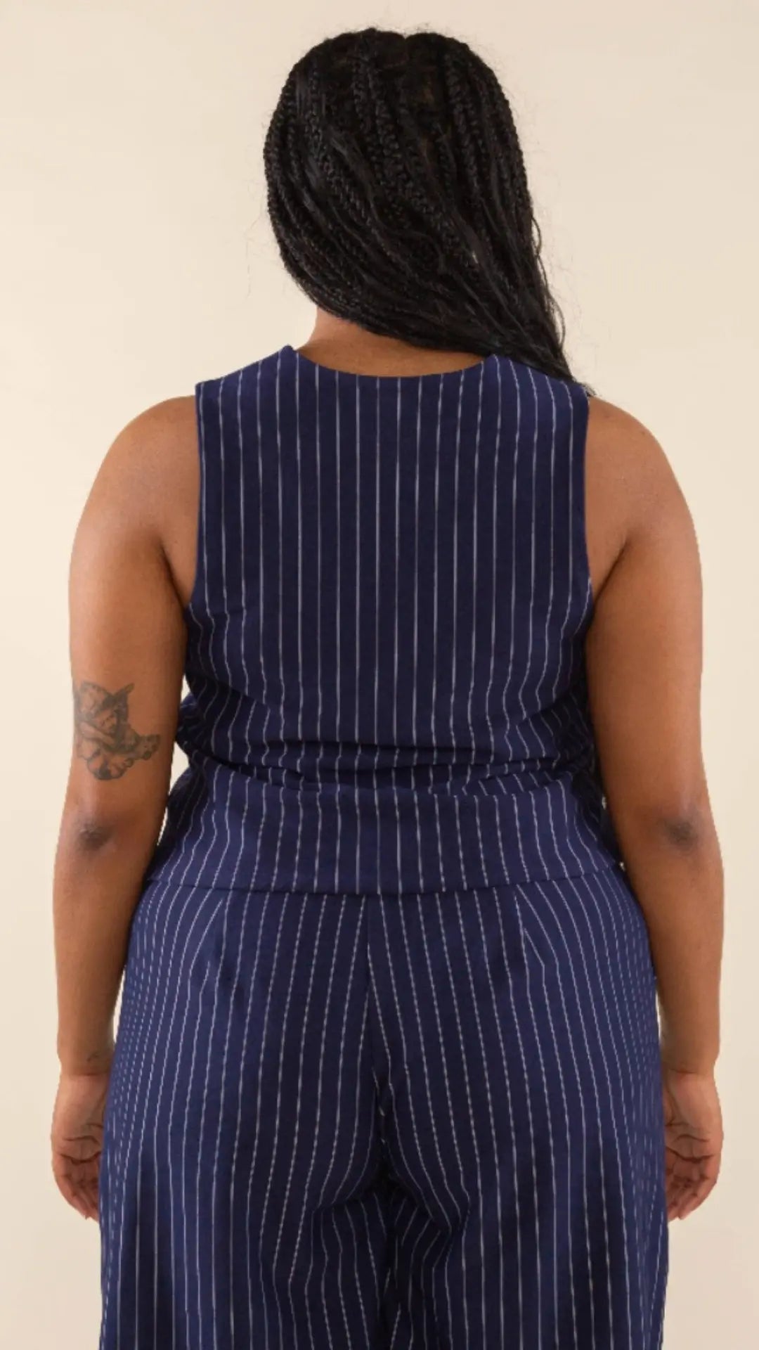 Power Line Pinstripe Vest - U Pretty Things