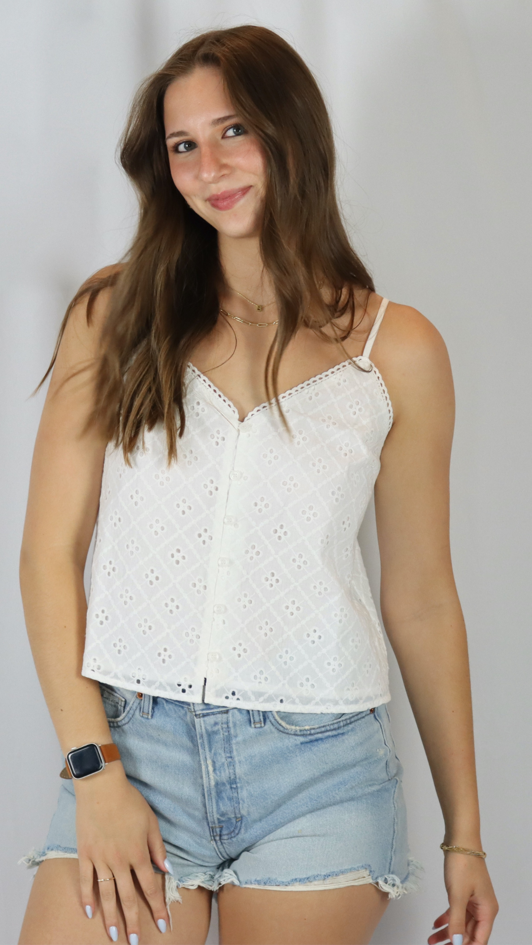 The Sugar Eyelet Cami