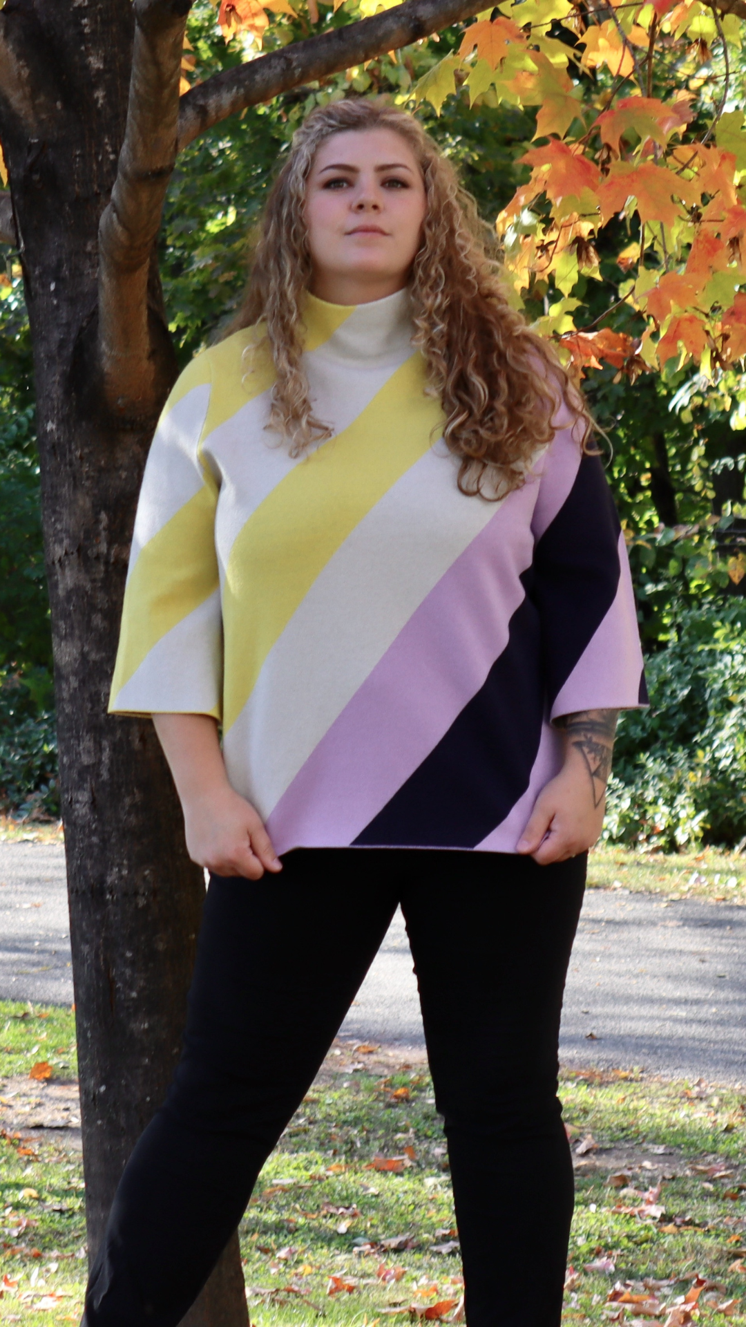 PLUS Modern Block Pullover