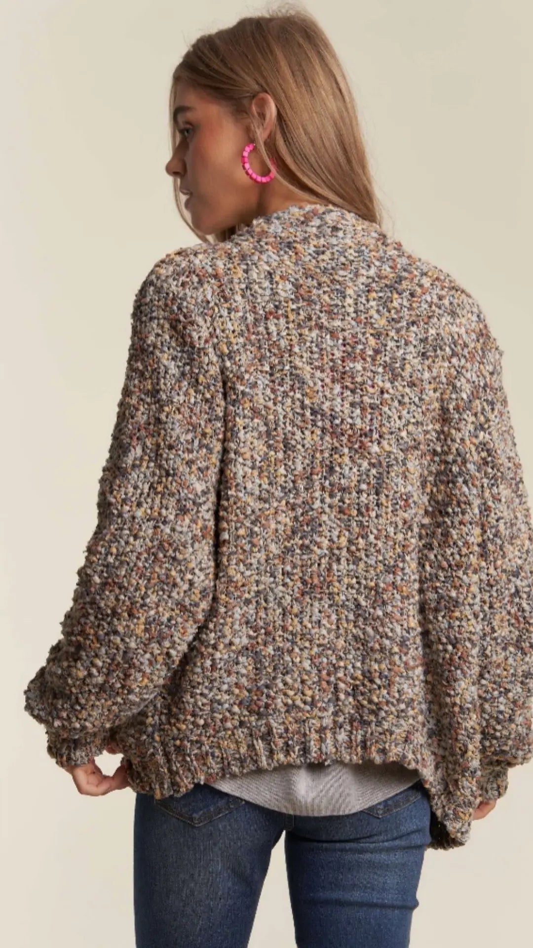 MULTI COLOR SWEATER CARDIGAN - U Pretty Things