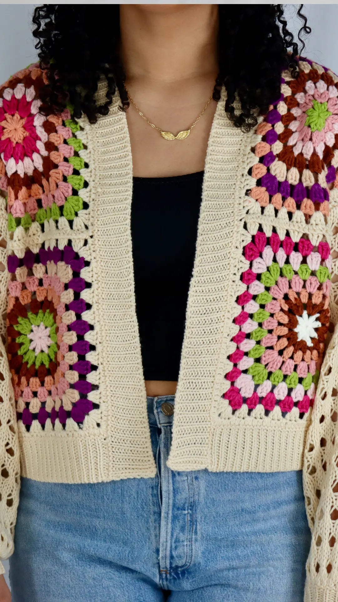 Burst of Color Patchwork Cardigan - U Pretty Things