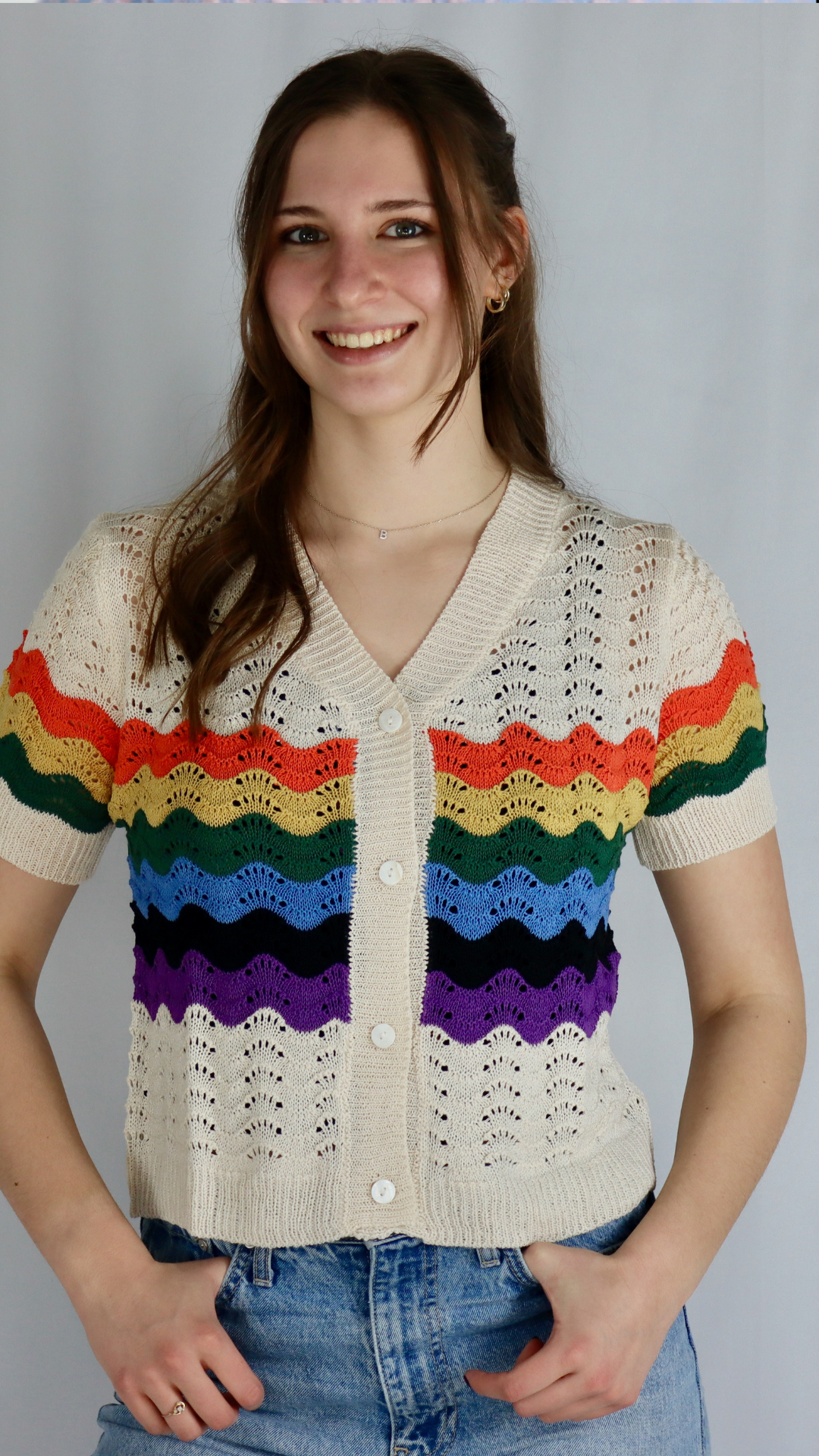 Rainbow Stripe Top