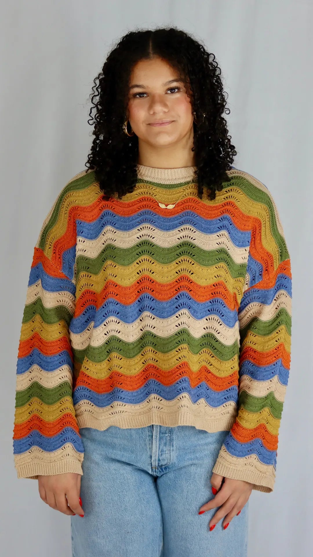 Sunset Waves Knit Sweater - U Pretty Things