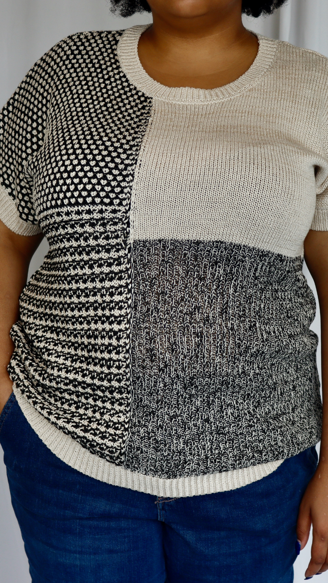 Plus Mixed Signals Knit