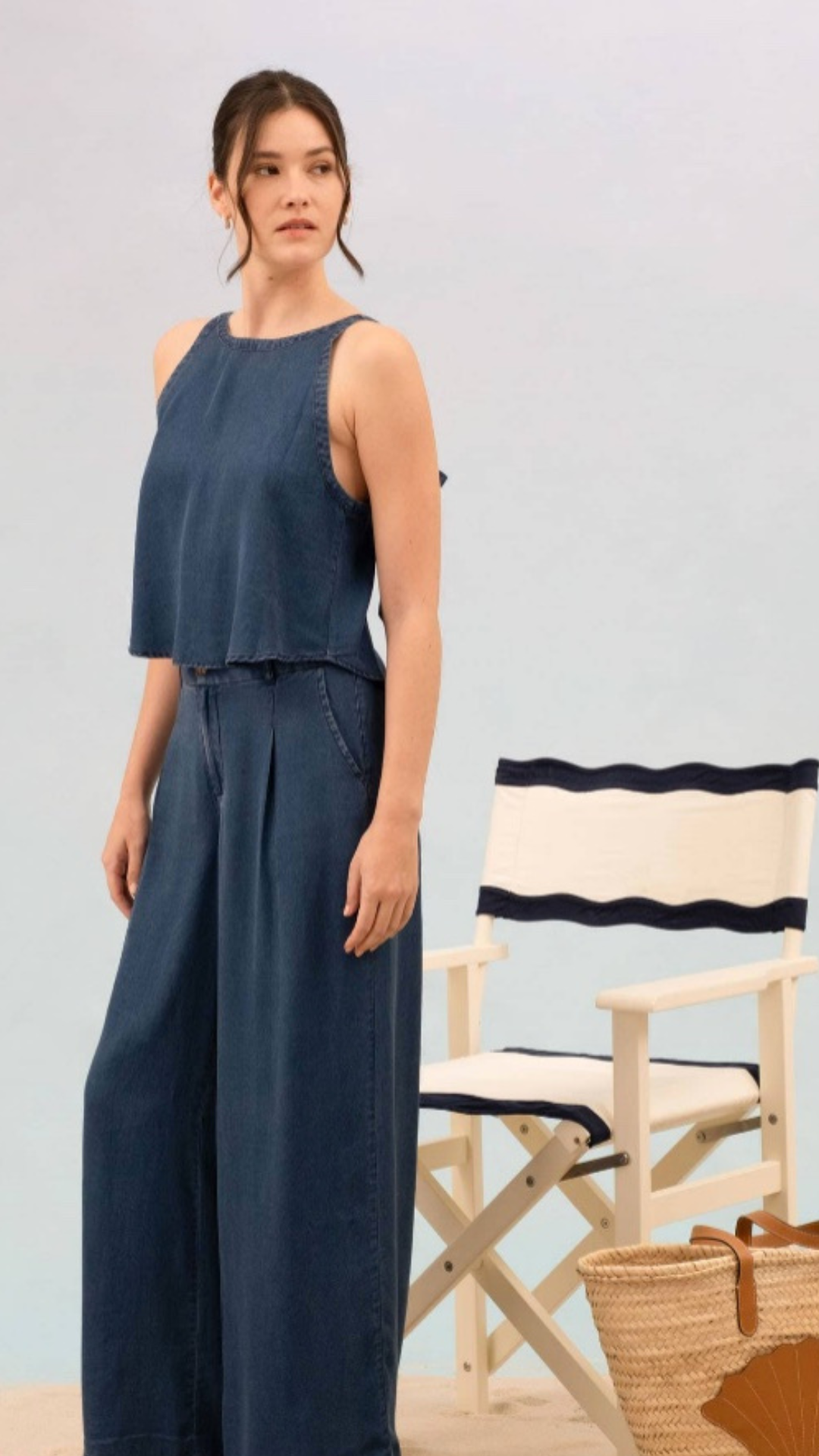 The Easy Breeze Chambray Top