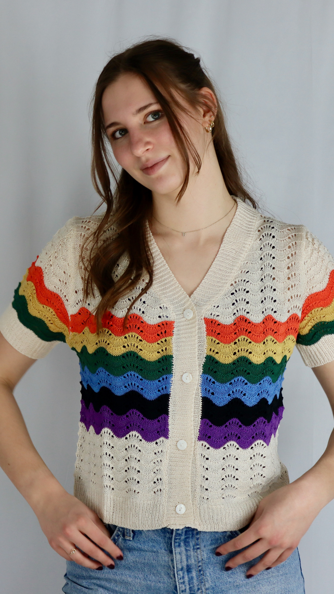 Rainbow Stripe Top