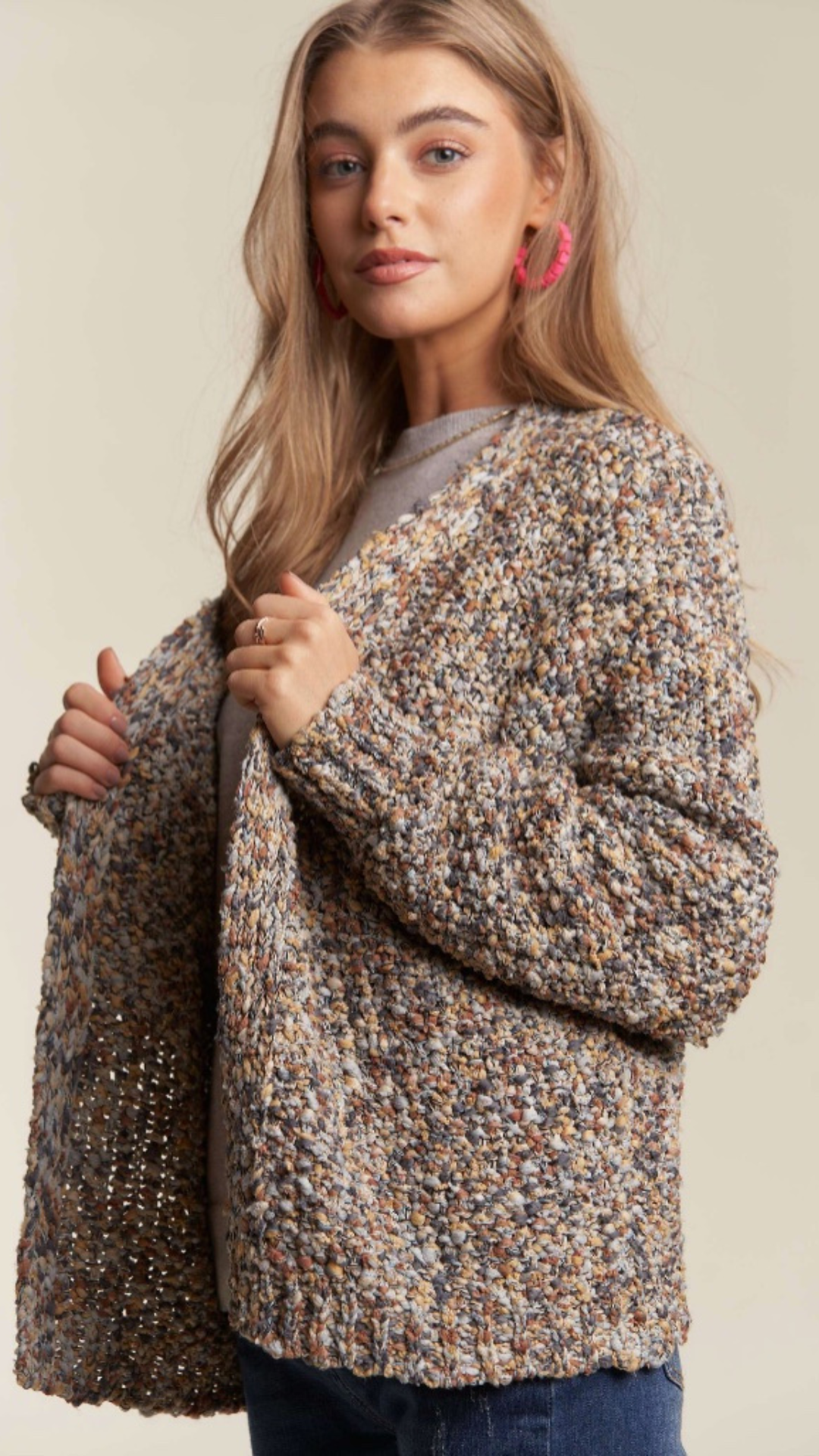 MULTI COLOR SWEATER CARDIGAN