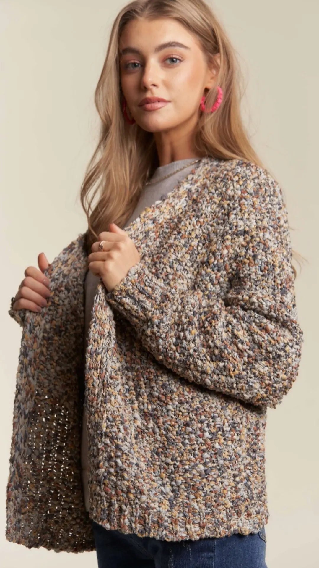 MULTI COLOR SWEATER CARDIGAN - U Pretty Things